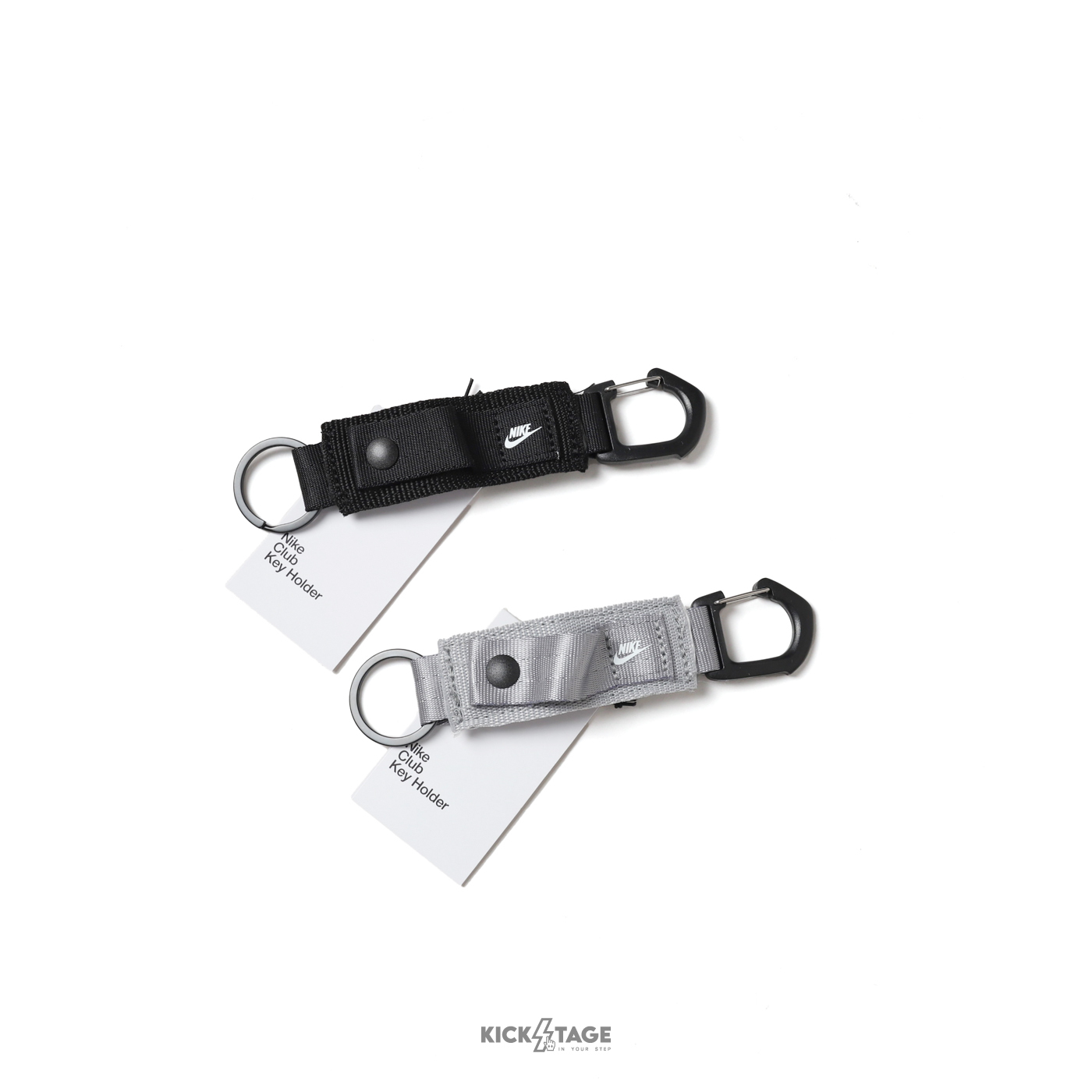 NIKE CLUB KEY HOLDER 黑魂 銀灰 黑 灰 吊飾 鑰匙扣 鑰匙圈【HF3594】NIKEICON