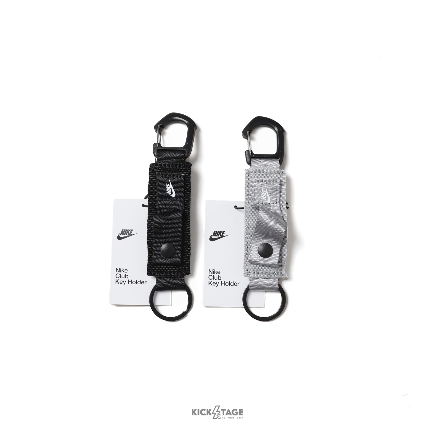 NIKE CLUB KEY HOLDER 黑魂 銀灰 黑 灰 吊飾 鑰匙扣 鑰匙圈【HF3594】NIKEICON