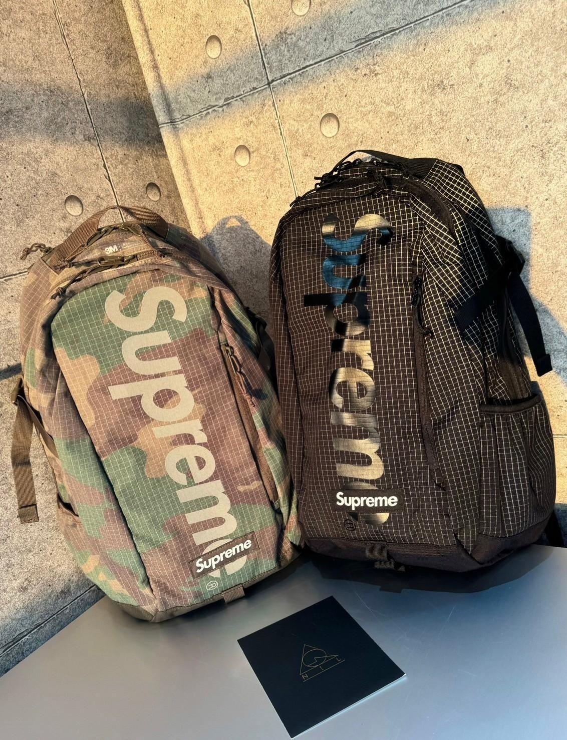 Supreme 24ss Backpack 格紋 反光 後背包