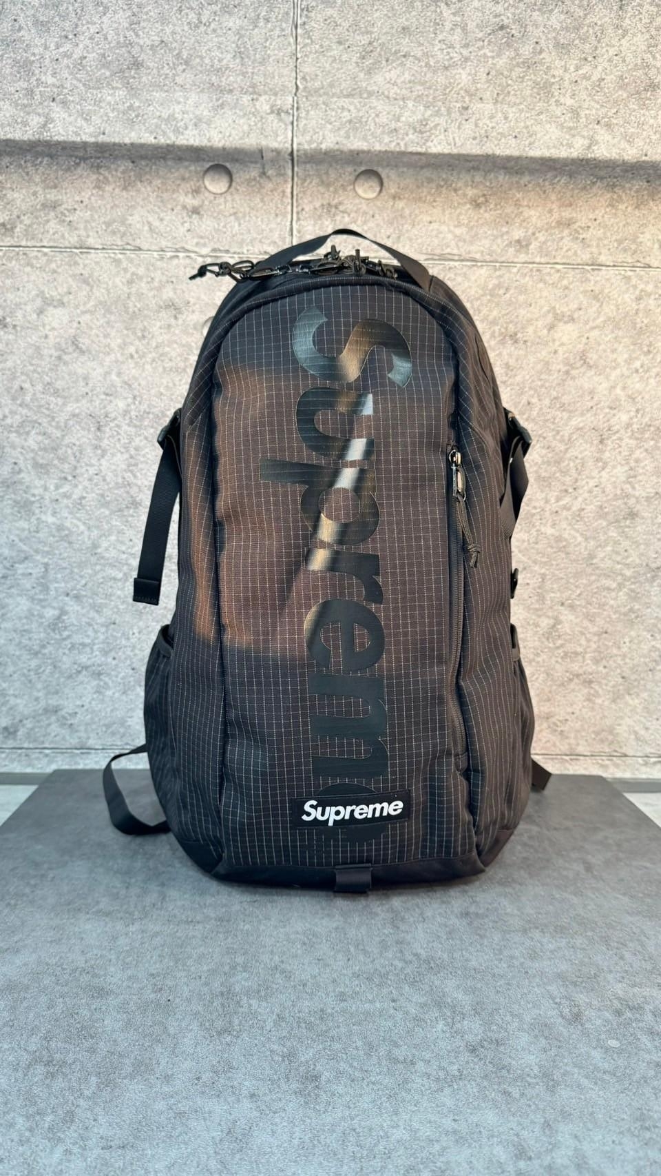 Supreme 24ss Backpack 格紋反光後背包