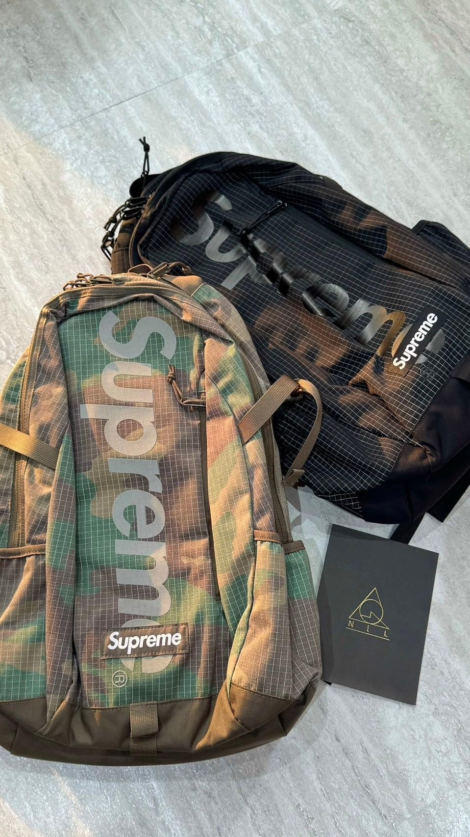 Supreme 24ss Backpack 格紋反光後背包