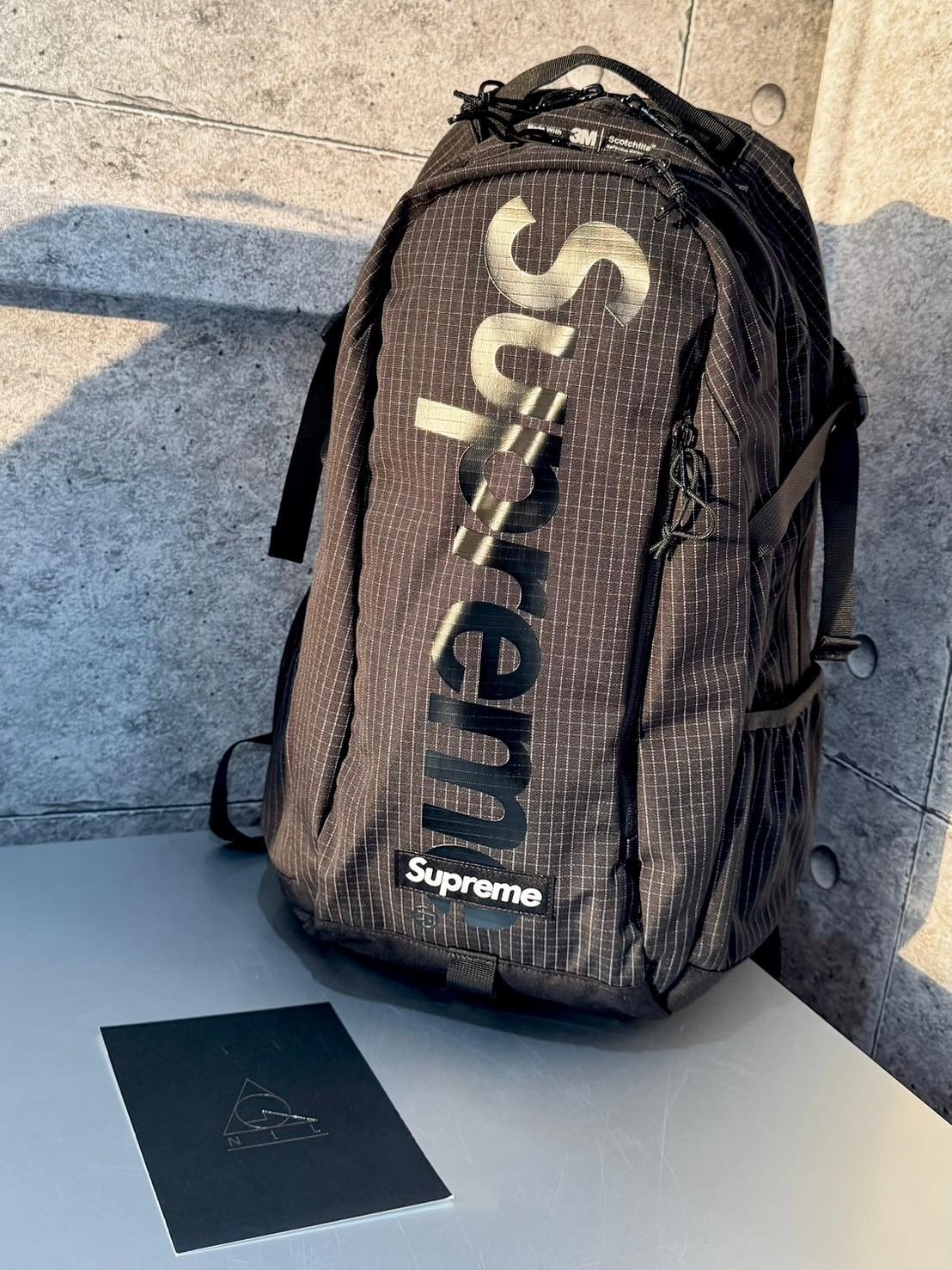 Supreme 24ss Backpack 格紋反光後背包