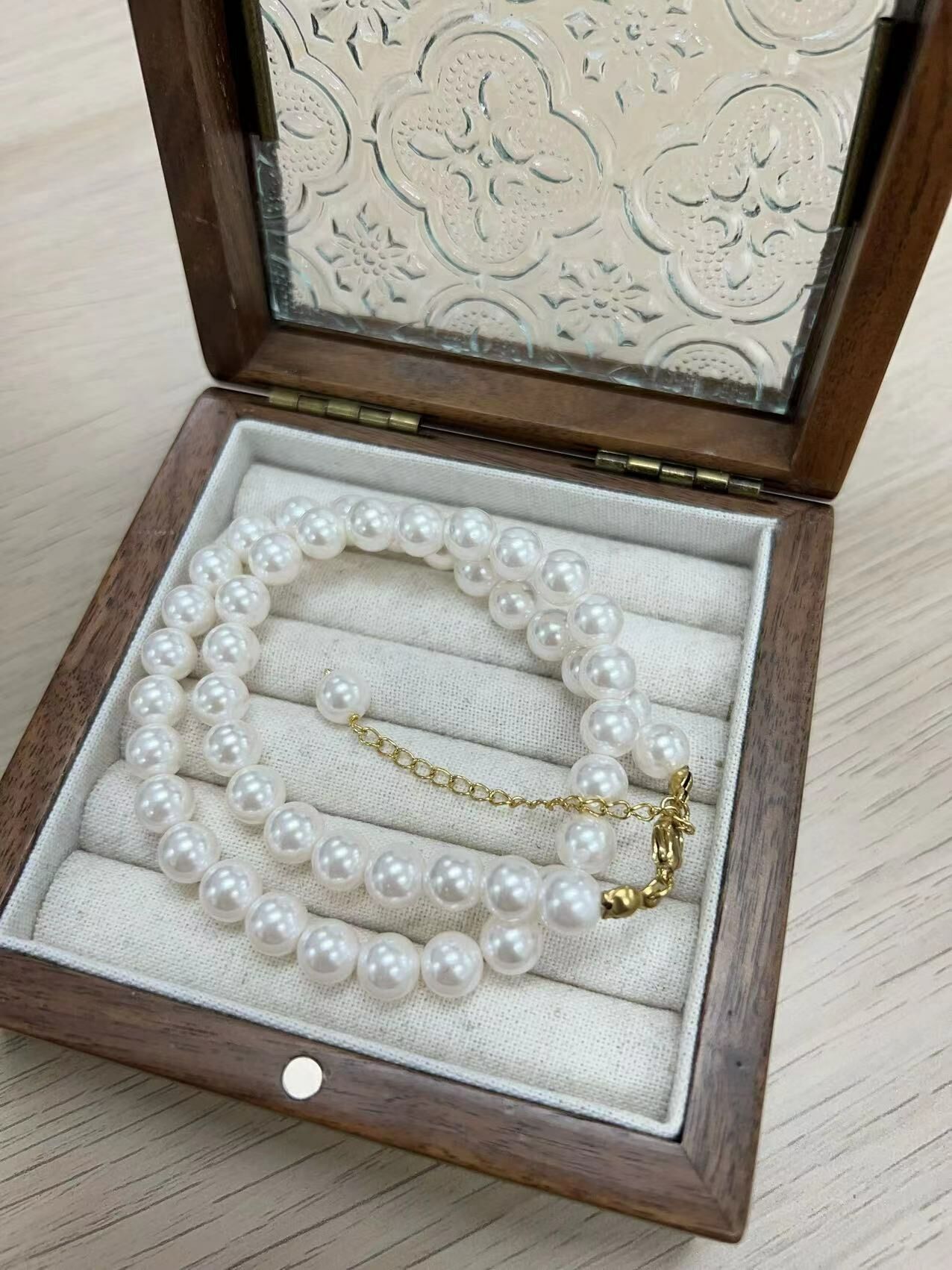 V03035 現貨-歐美IG必備高雅珍珠項鍊