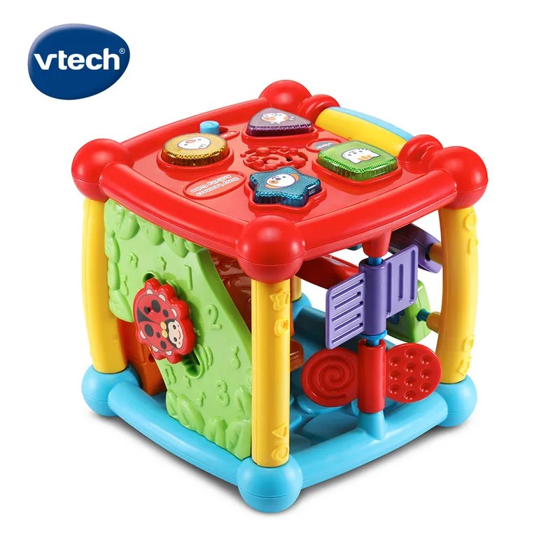 《 英國 Vtech 》 聲光互動學習盒-亮黃