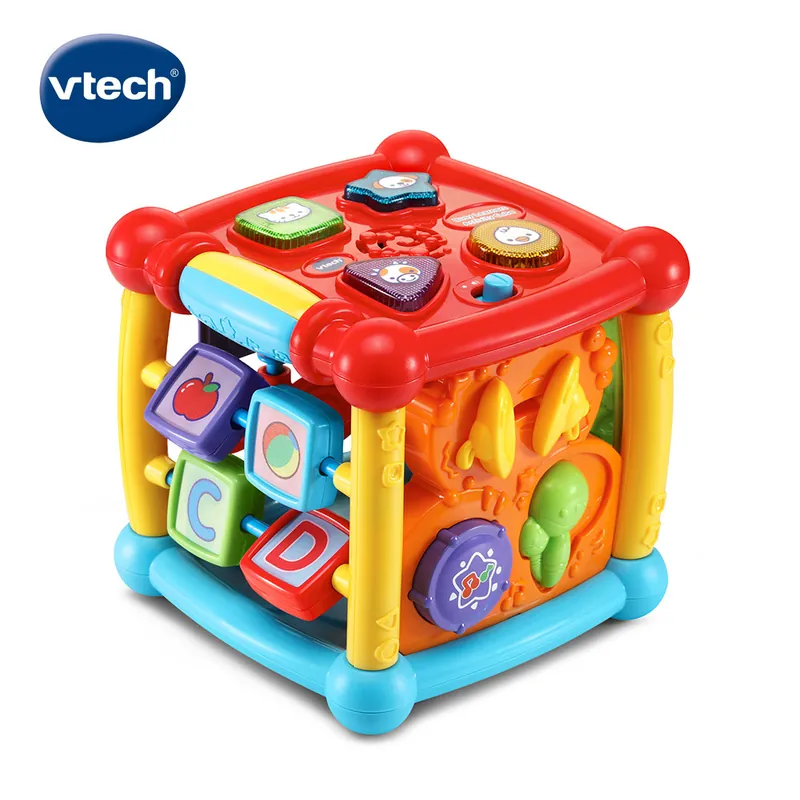 《 英國 Vtech 》 聲光互動學習盒-亮黃