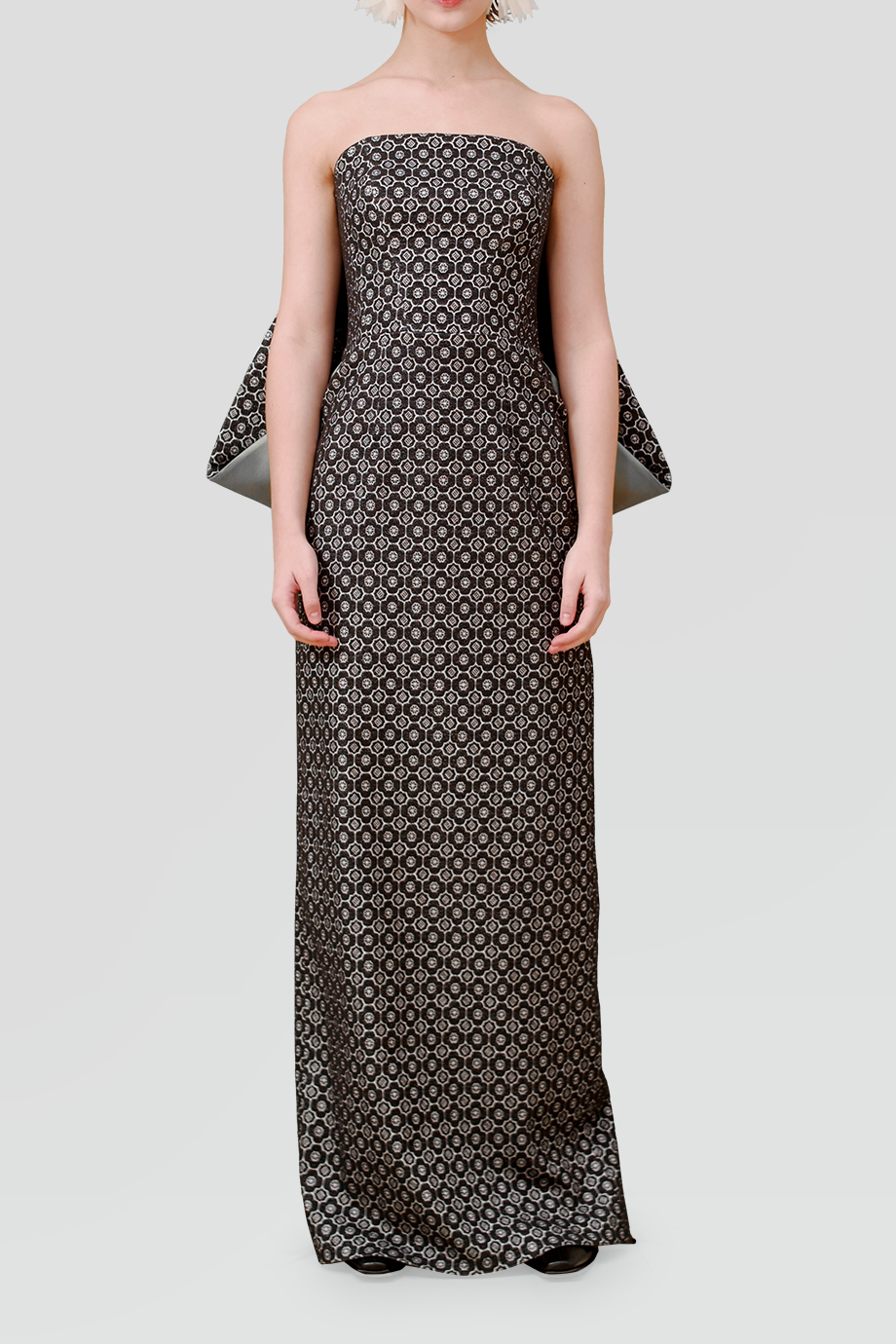 PEGGY HARTANTO｜YOSAKOI 平口垂墜背結提花長洋裝