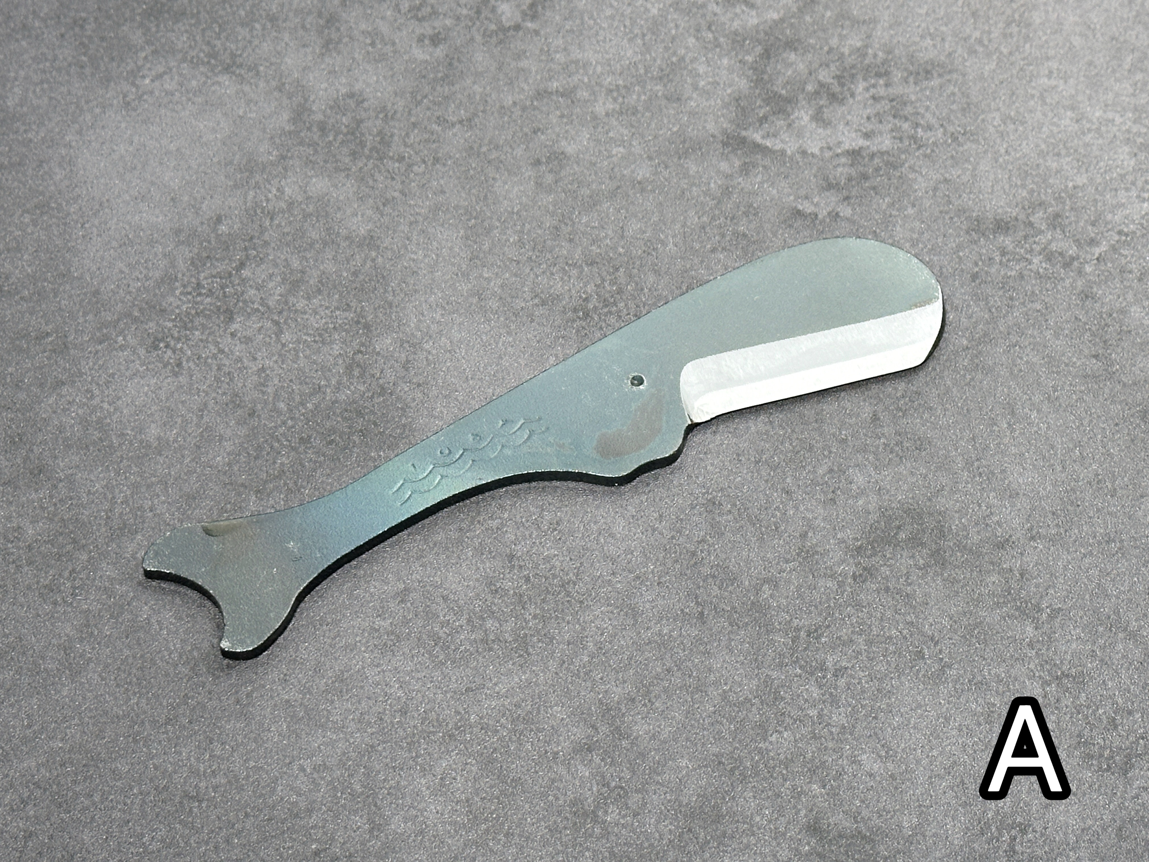 冨士源刃物製作所 黑打 SK鋼 鯨魚小刀