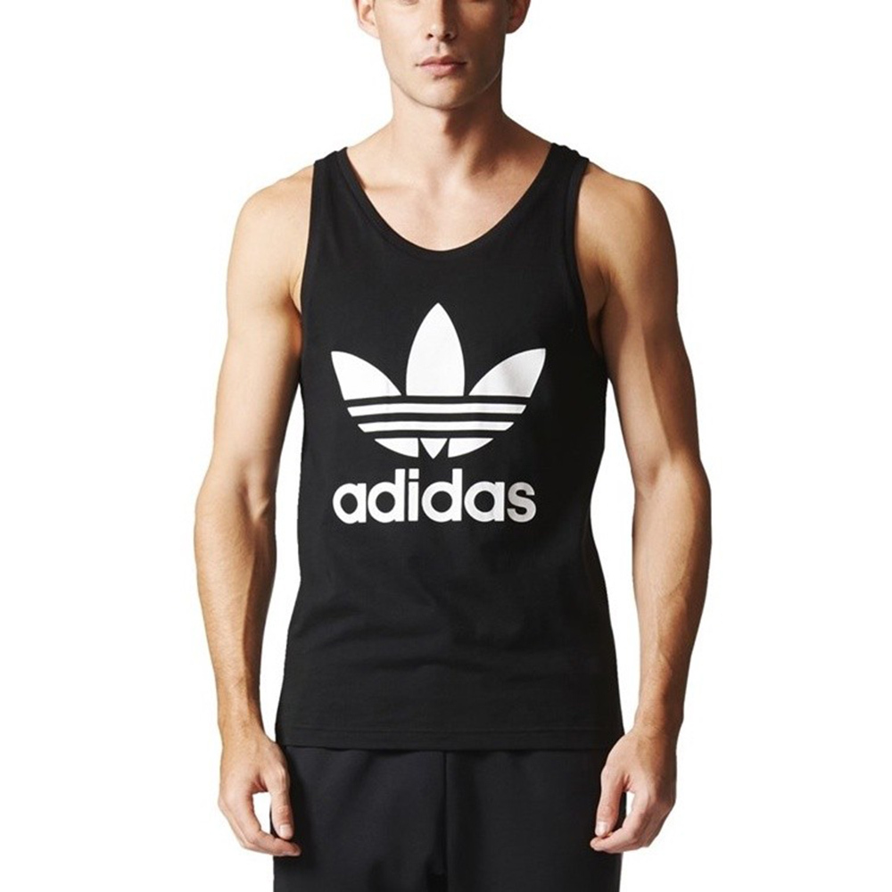 Adidas Originals 大Logo 背心 黑 BK7104