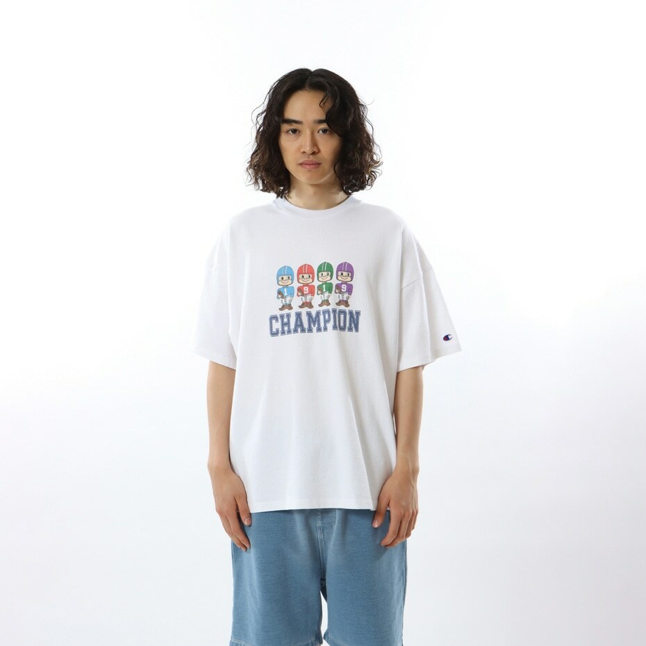 男款-CASUAL冠軍君 Team Up 短TEE-白色（C3-Z325-010）