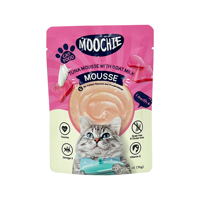 泰國Moochie 貓 海鮮系列 吞拿魚羊奶肉醬 70g【原盒12包】