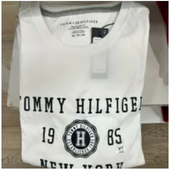 [S] TOMMY HILFIGER HILFIGER NEW YORK GRAPHIC T-SHIRT,WHITE, 78JA480-100 (STH652)