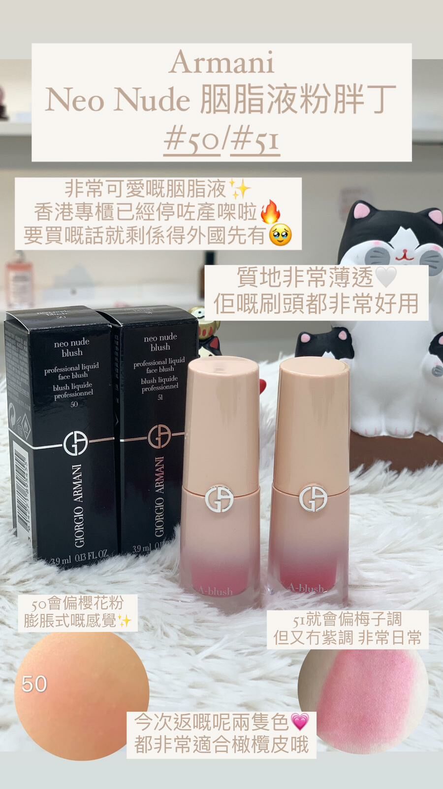 Armani Neo Nude 胭脂液胖丁 #50 #51