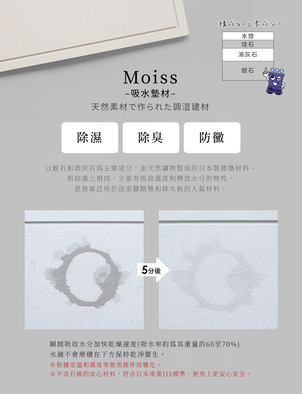 《be worth style》KAWAKI系列日本製304不鏽鋼刀具砧板架(含Moiss吸水墊)