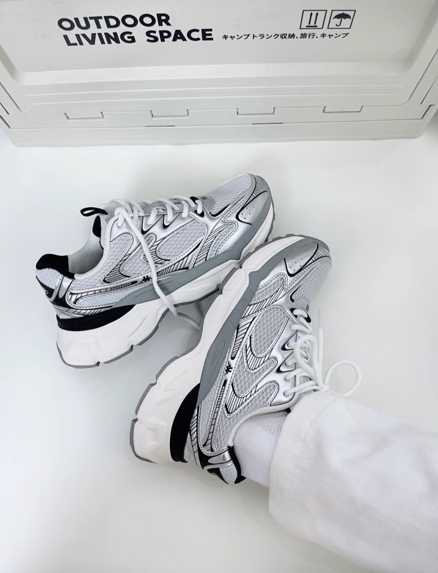 Kappa 低筒 老爹鞋 慢跑鞋 Y2K 復古 休閒 銀灰 K0DU5MG14CJ-149