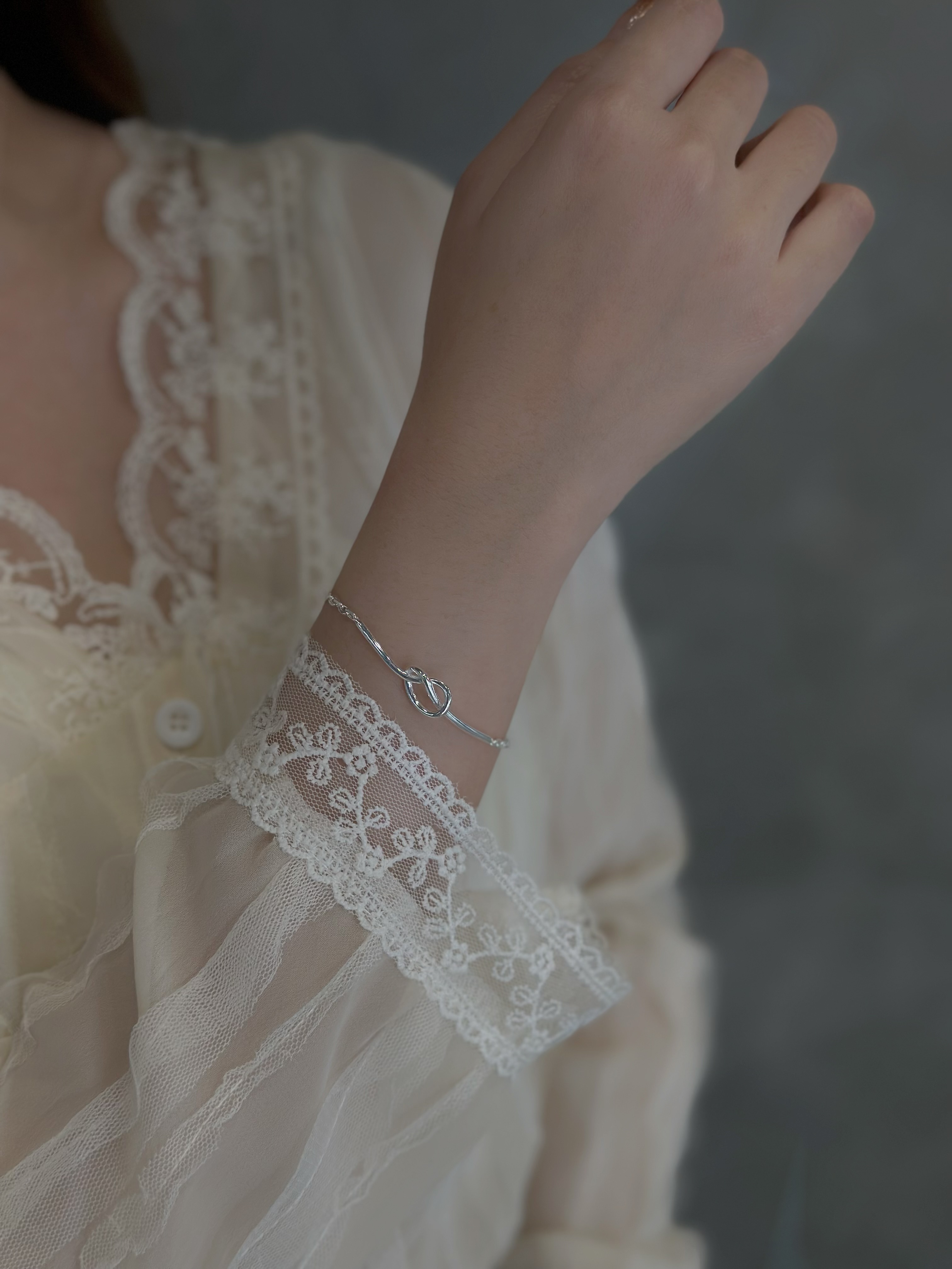 H07片刻．純銀扭結手鏈