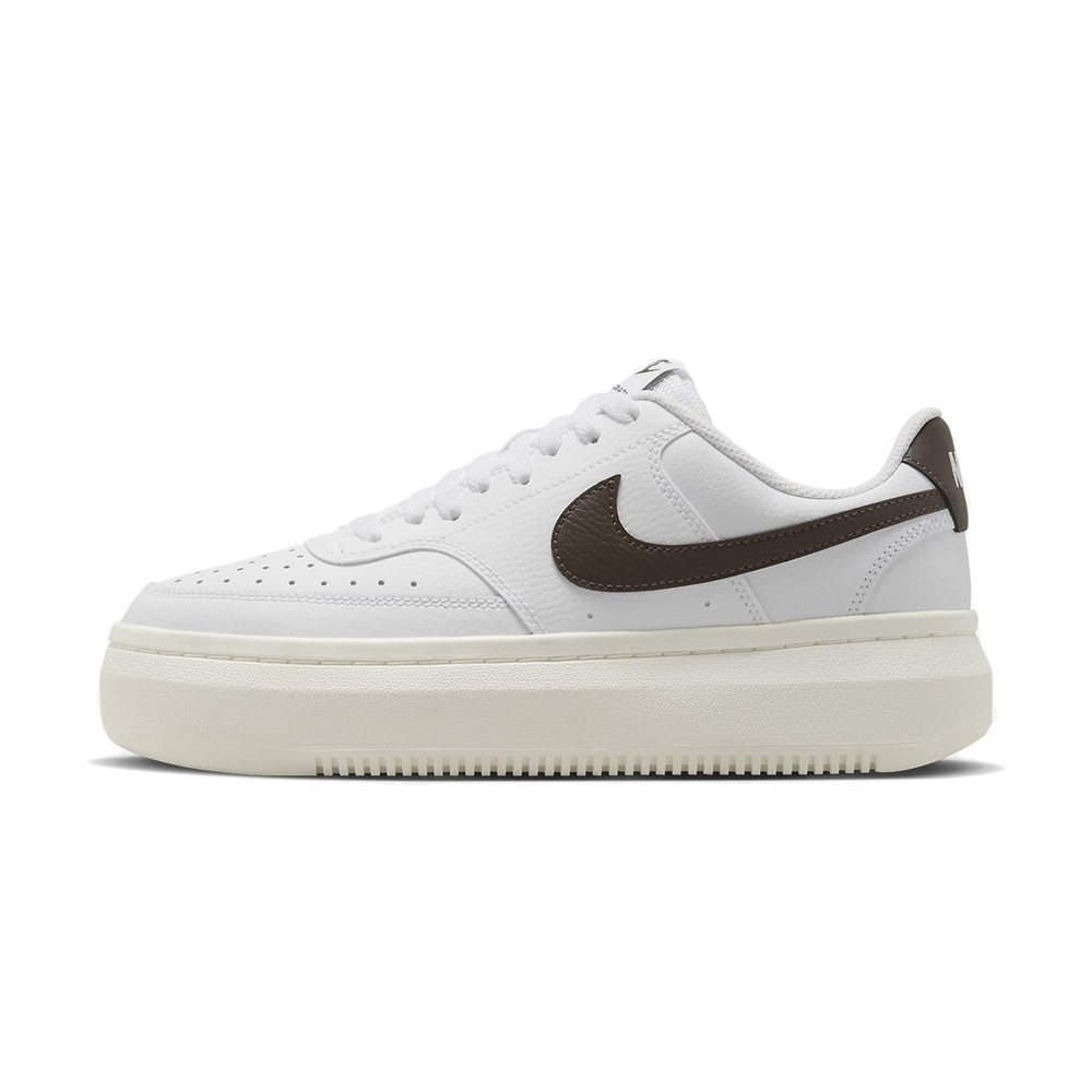 W Nike Court Vision Alta LTR 白底 咖啡棕 DM0113-103