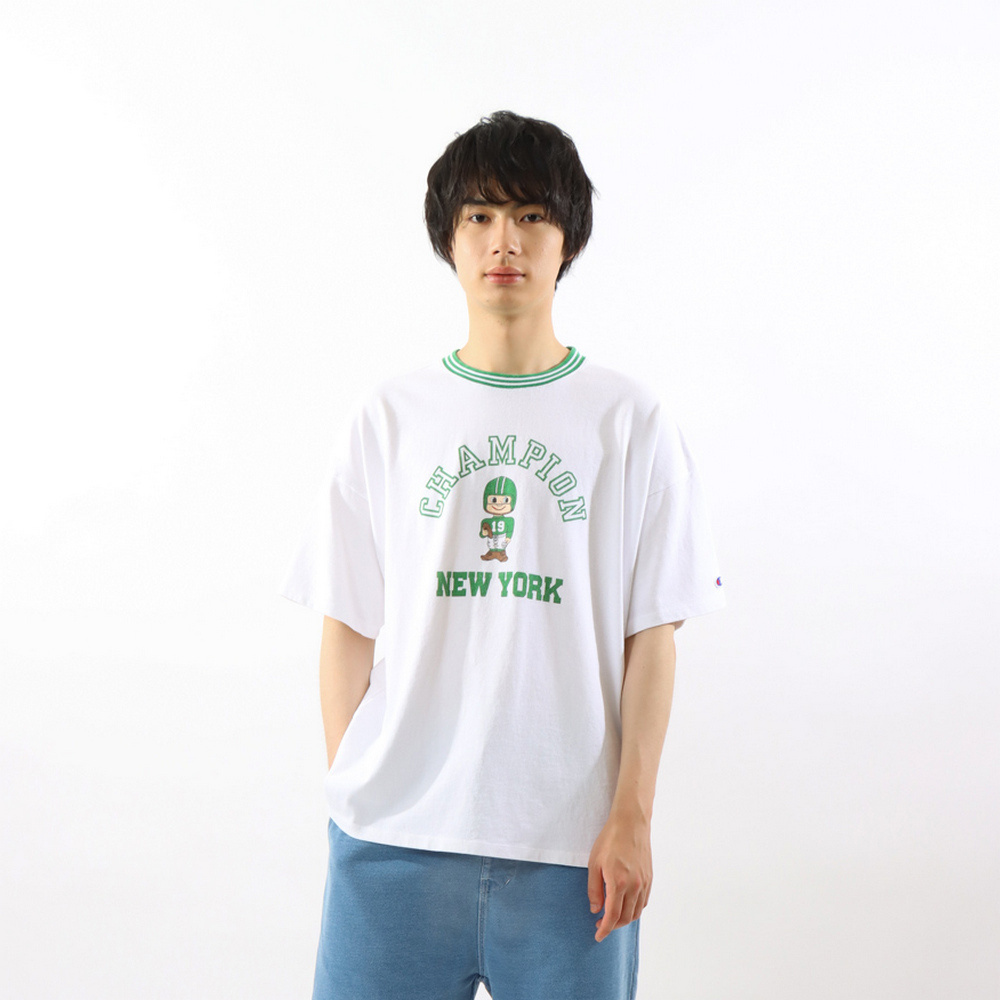 男款- CASUAL冠軍君 Member 短TEE-白色（C3-Z326-010）