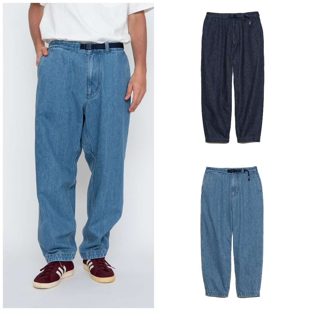 預購┃日本 TNF 紫標 Denim Wide Tapered Field Pants 錐形 牛仔 長褲