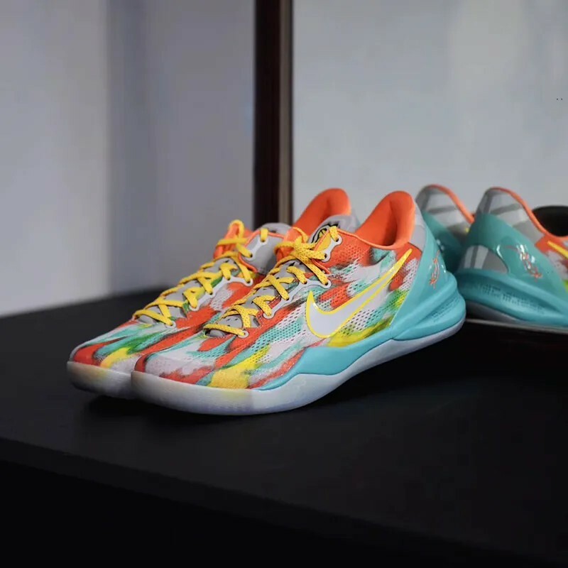 NIKE KOBE 8 PROTRO "VENICE BEACH" 炫彩 威尼斯海灘 2024版 藍紅橙 果凍底 實戰籃球鞋