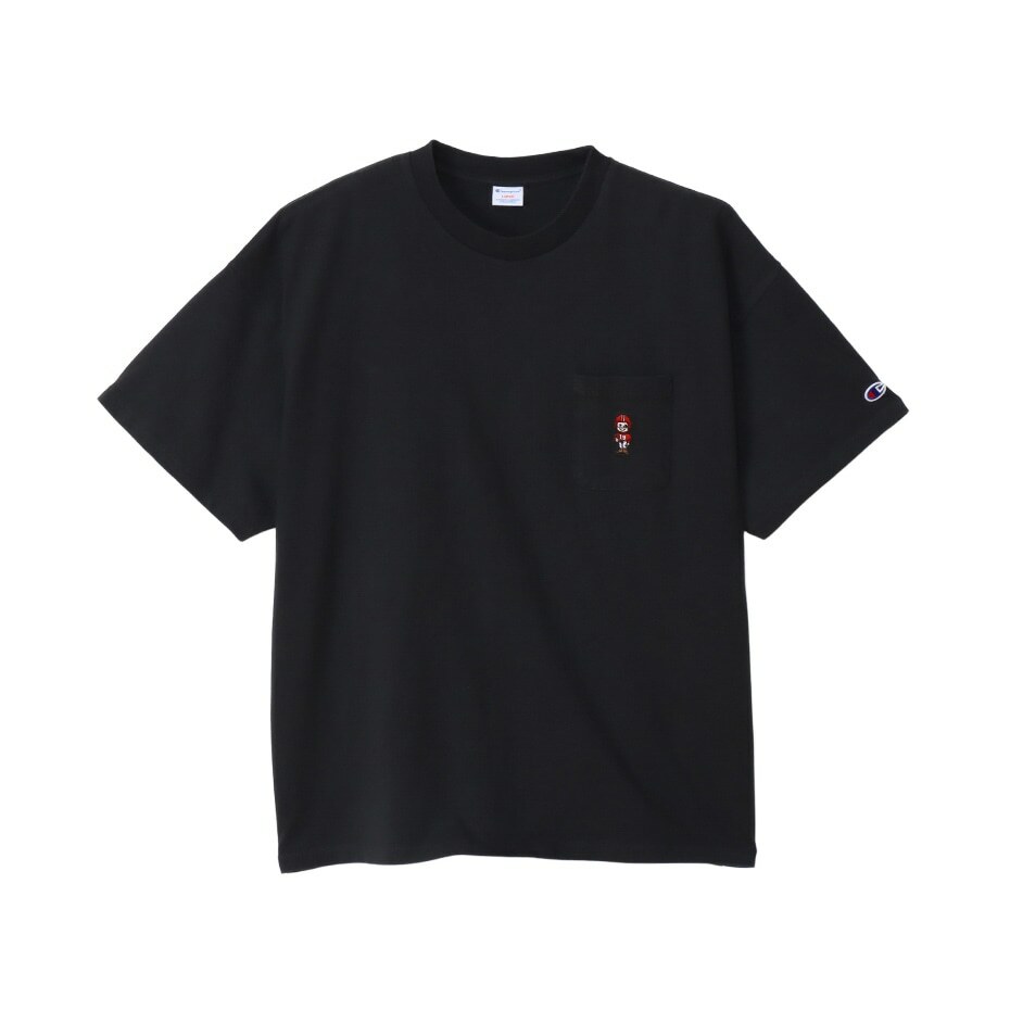 男款-CASUAL冠軍君 one point 短TEE-黑色（C3-Z327-090）