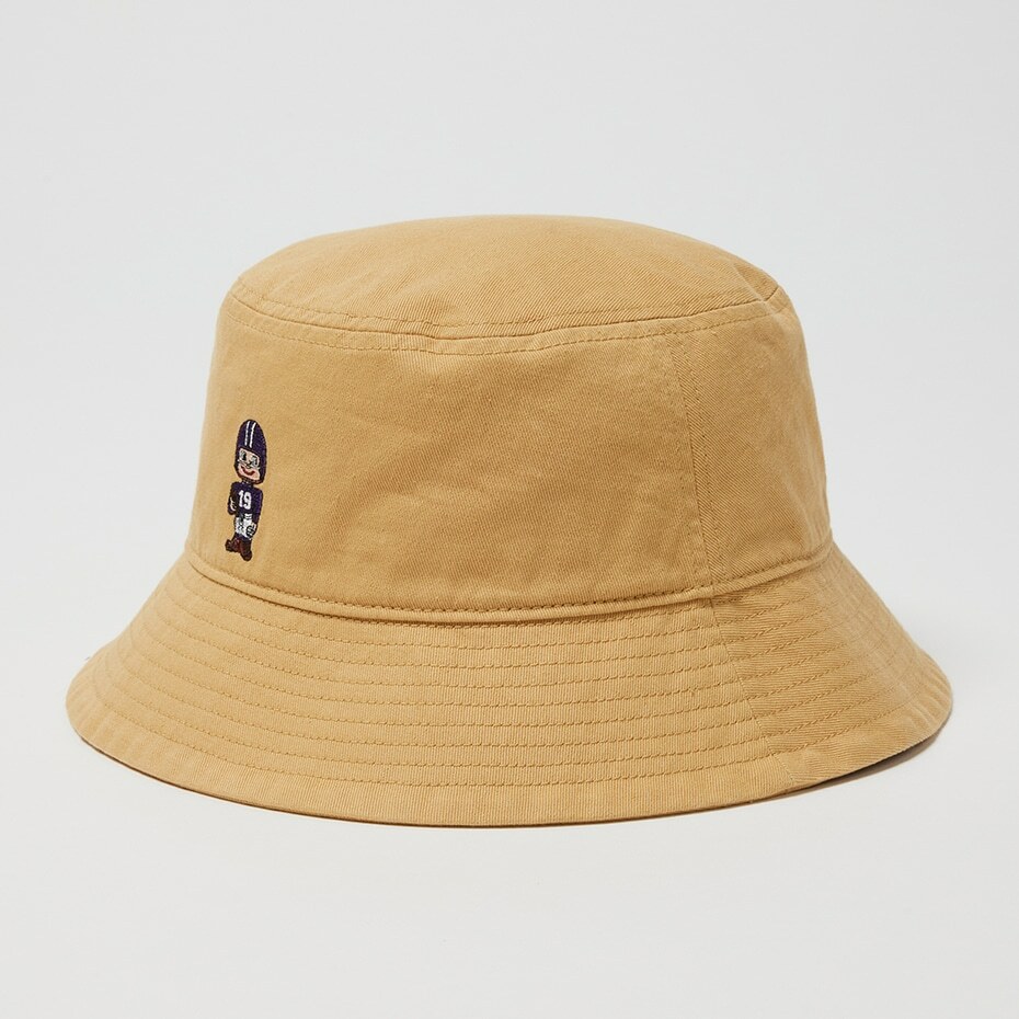 中性-冠軍君 刺繡漁夫帽-米色（C8-Z702C-780）