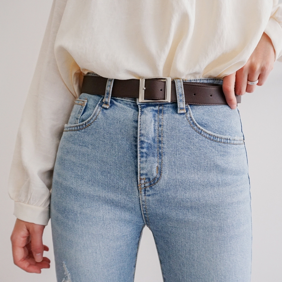 預訂｜方形扣皮帶