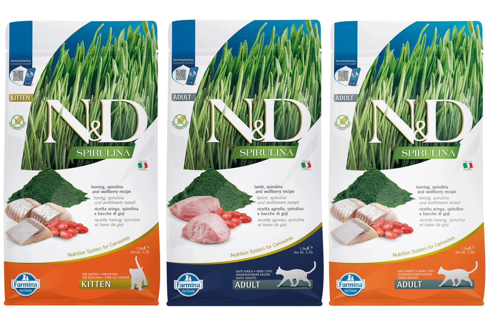 法米納貓咪 螺旋藻無穀貓糧Farmina