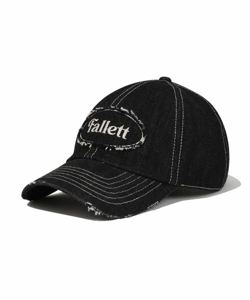 fallett - vintage denim ball cap (BLACK)