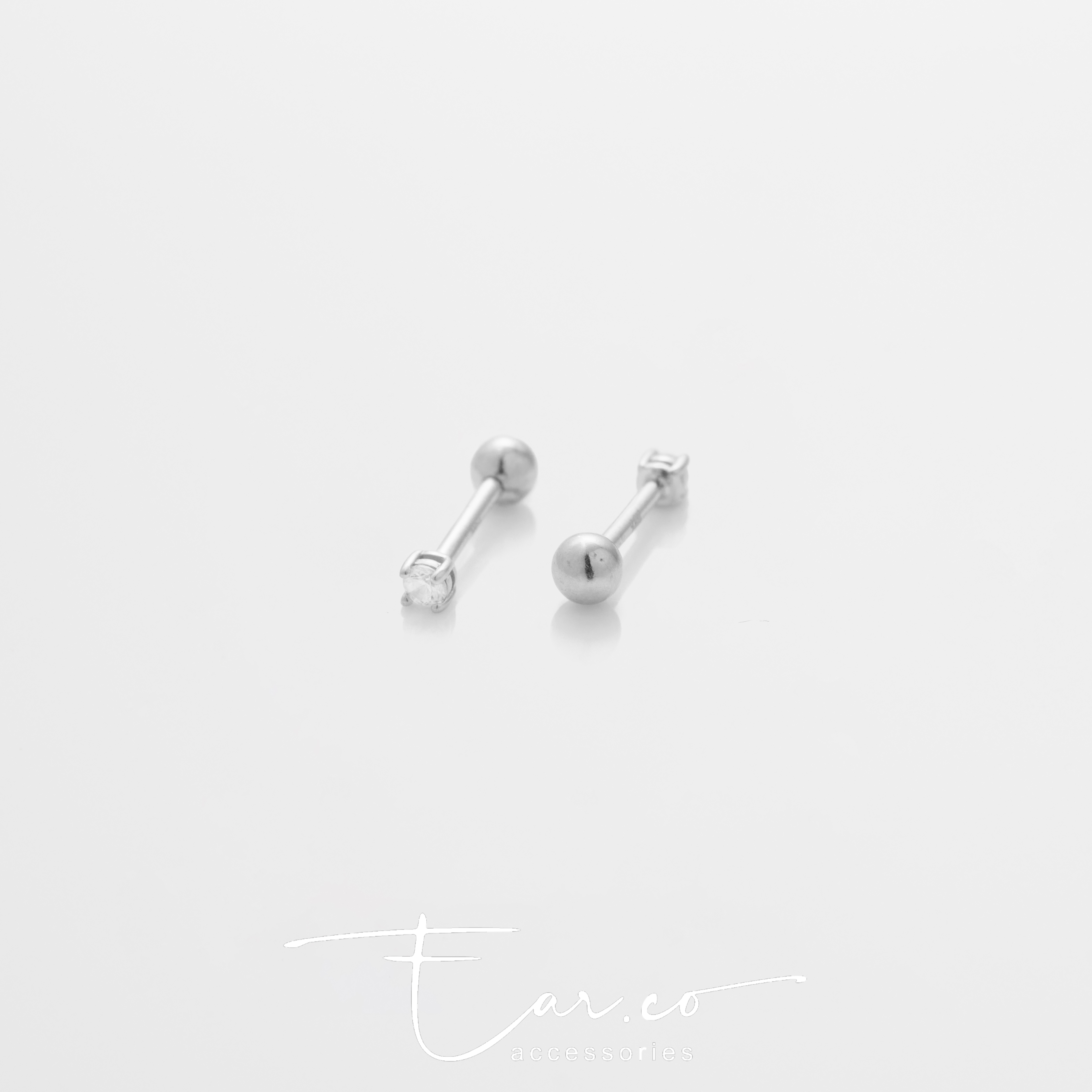 Classic 2mm (單隻) - 14K WHITE SOLID GOLD