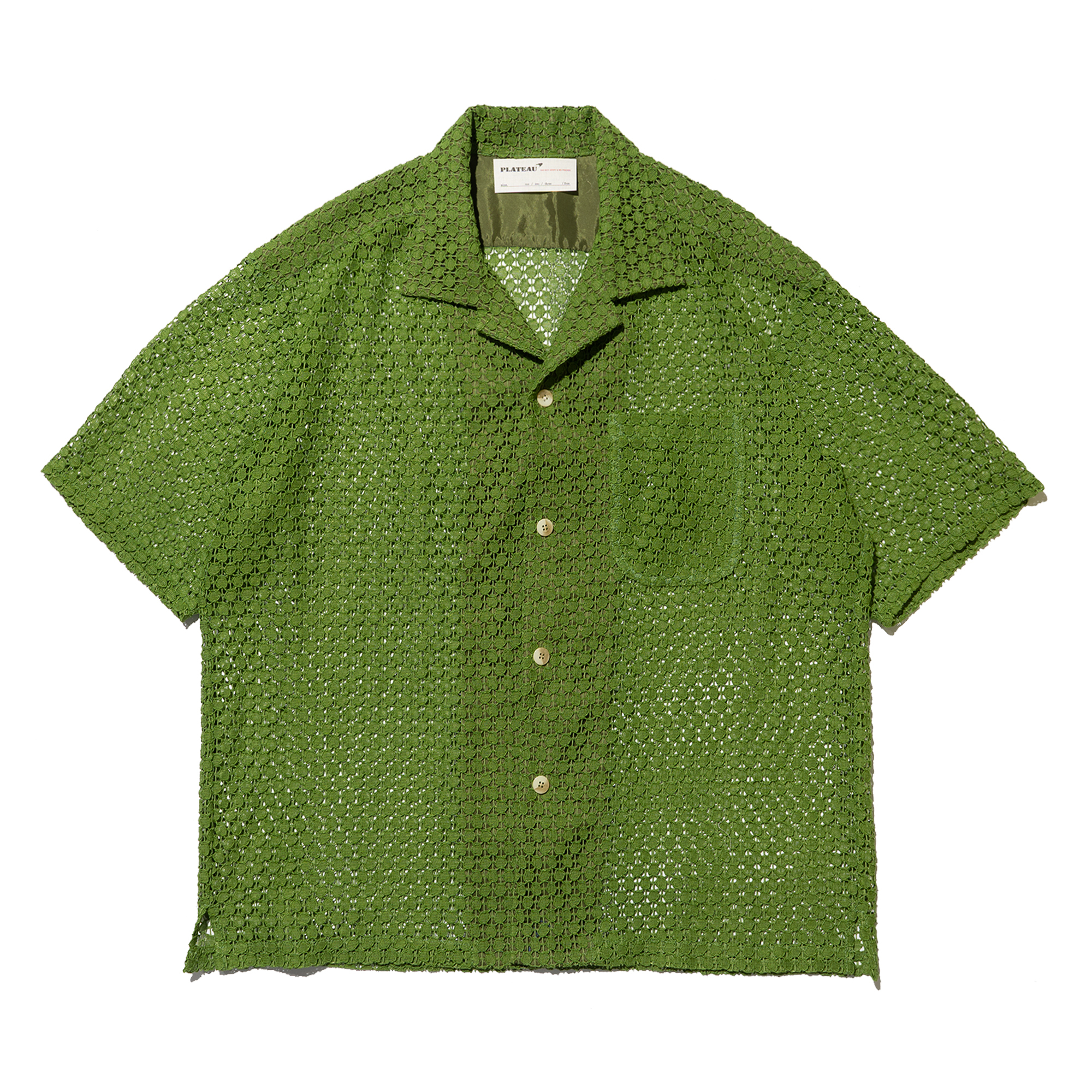 PLATEAU STUDIO / grass lace shirt - grass