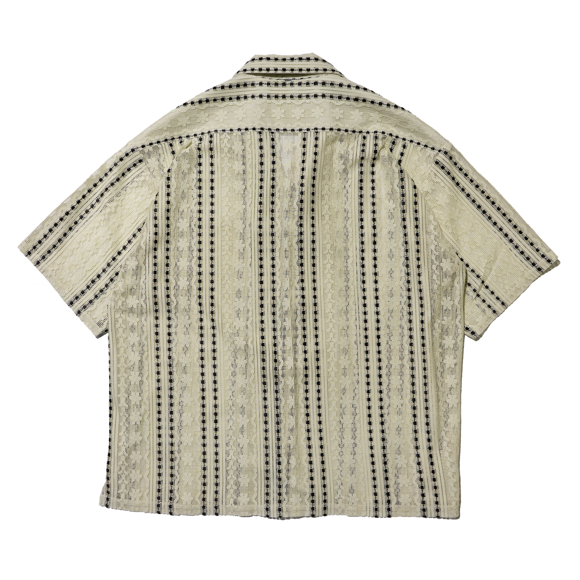 PLATEAU STUDIO / stripe lace shirt - Stripe