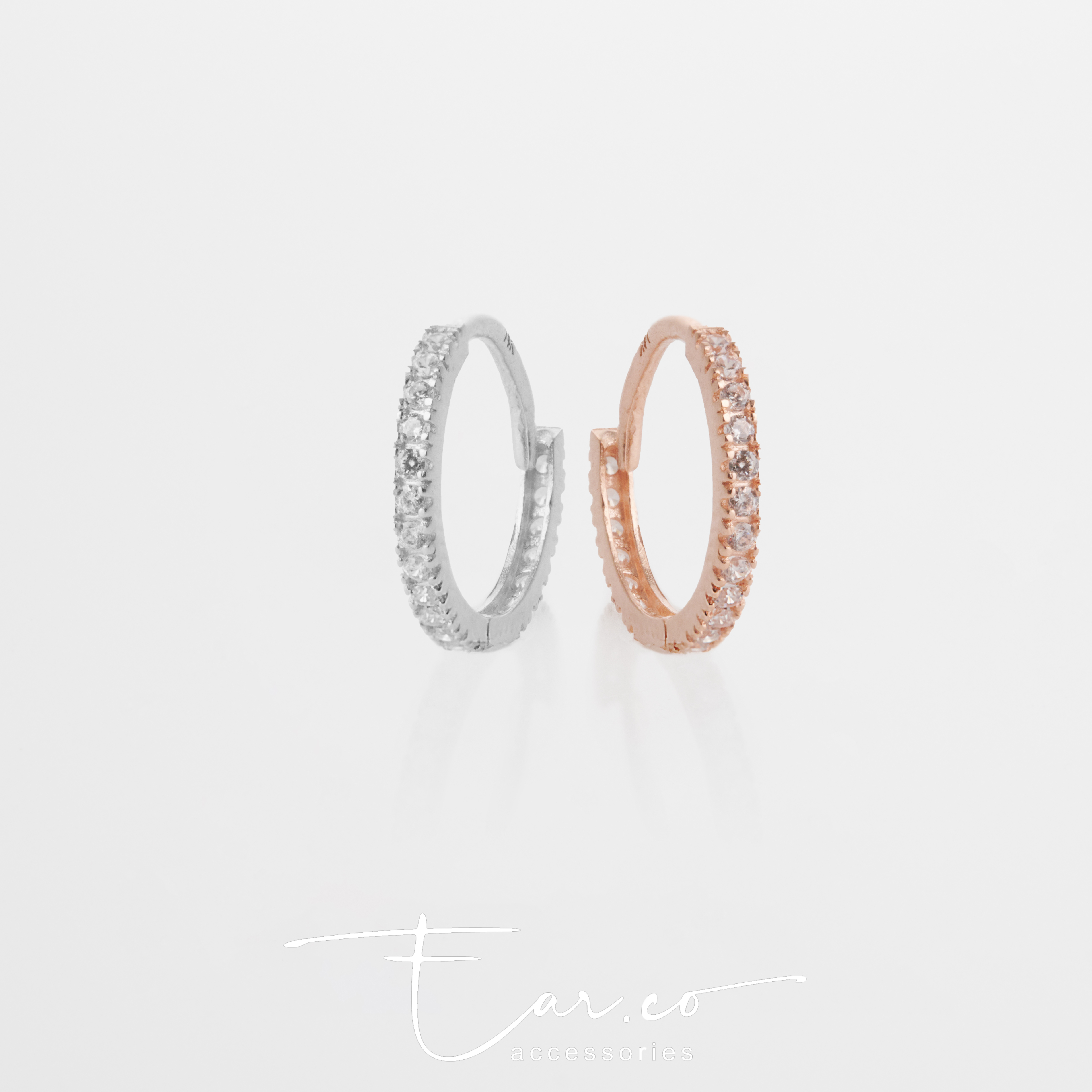 H04 Hoop (單隻) - 14K SOLID GOLD