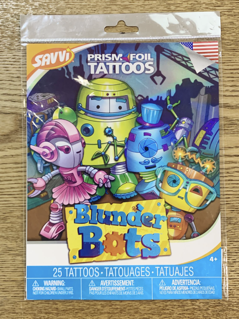 美國製 兒童紋身貼紙