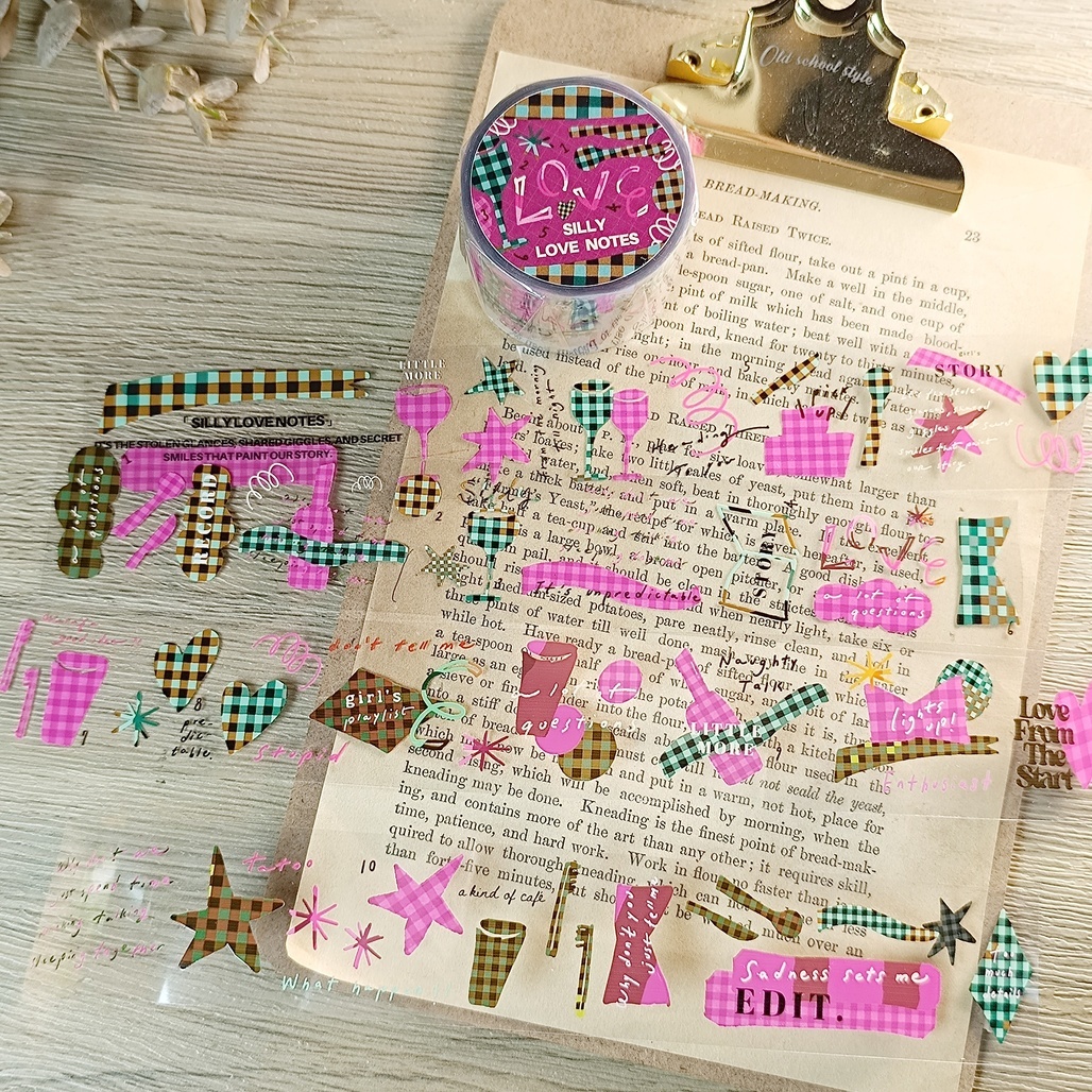 A Kind of cafe什物．2024插畫博覽會新品 3.5cm亮面PET膠帶 <分裝>