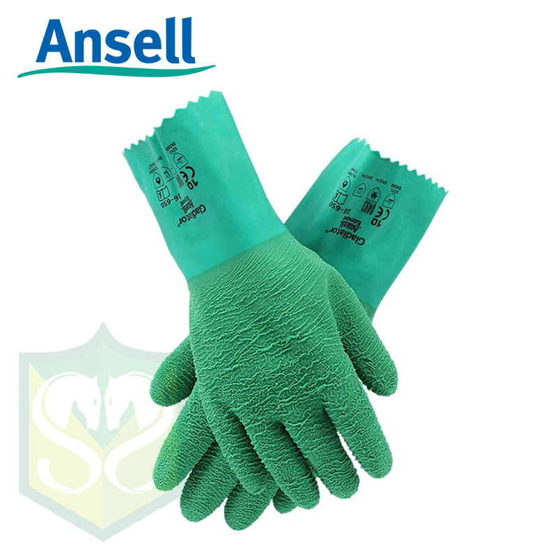 Ansell ALPHATEC® 16-650 Natural Rubber-Coated Gloves