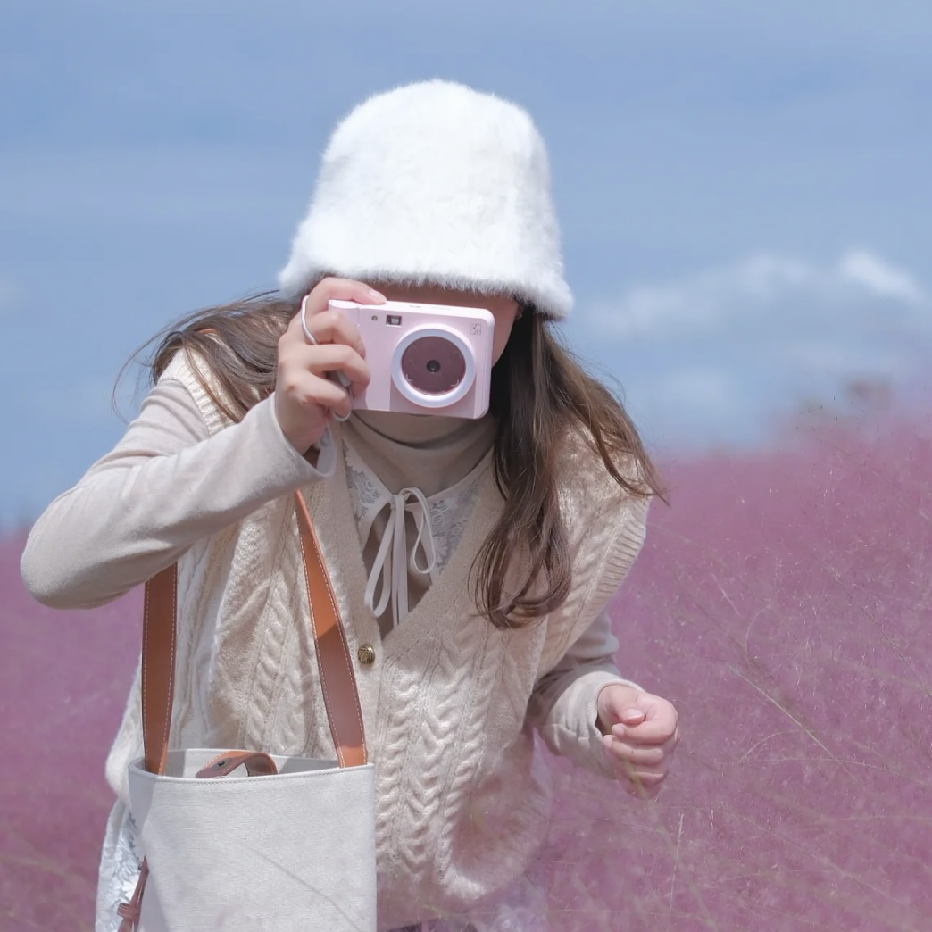 Z1拍立得相機 櫻花粉／天空藍 馬卡龍色系