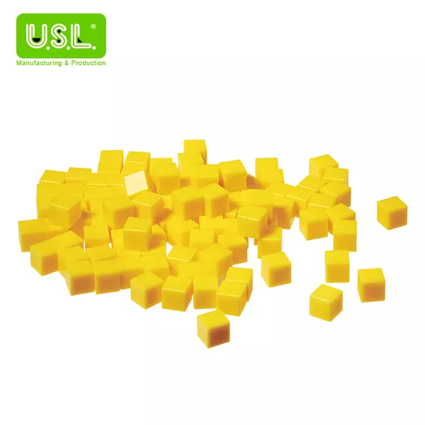 《 台灣製USL遊思樂 》 公分公克方塊(黃色,100pcs)
