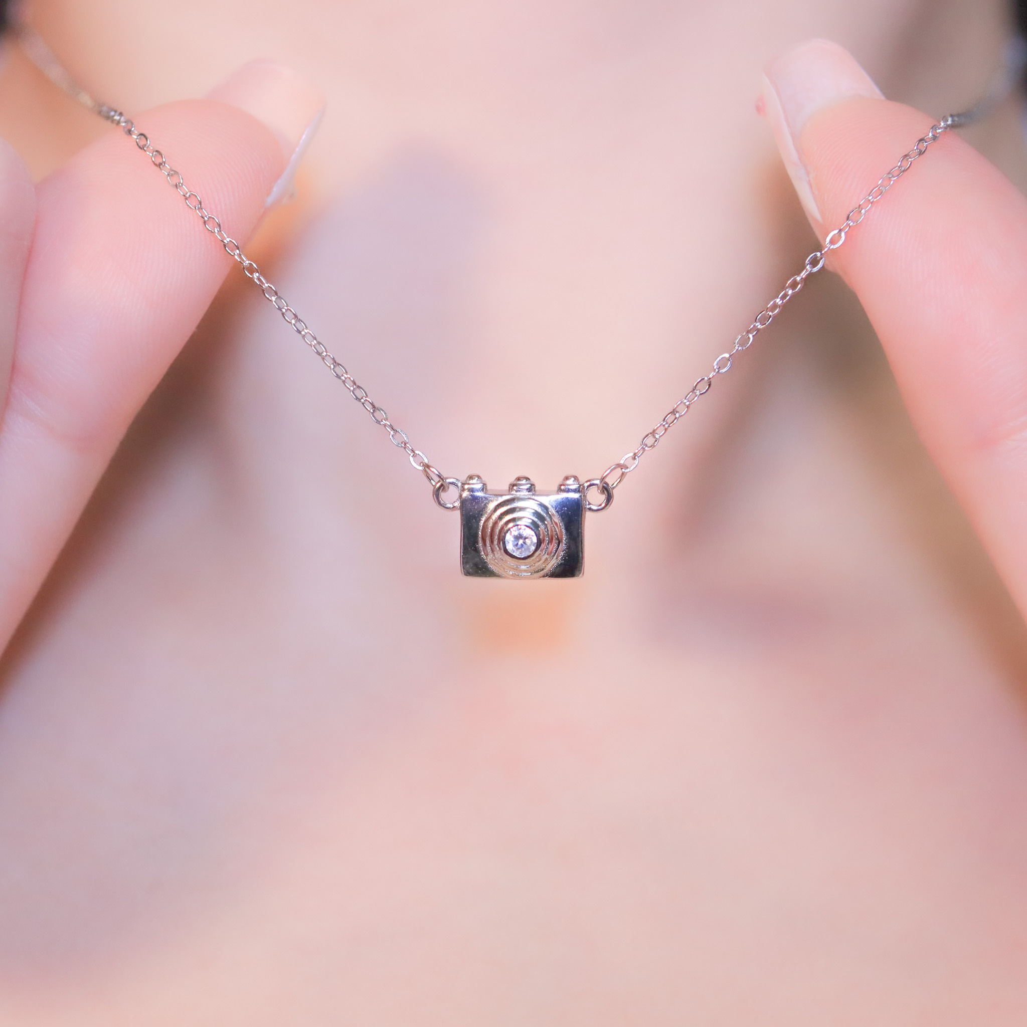 | 925純銀・白金・玫瑰金 | 一起記錄生活項鍊  (銀/玫瑰金) | NE1095 |