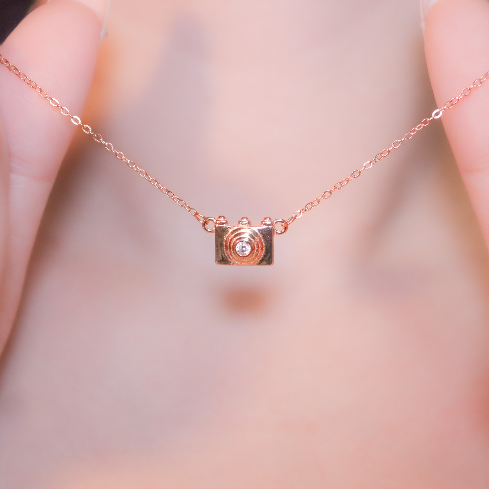 | 925純銀・白金・玫瑰金 | 一起記錄生活項鍊  (銀/玫瑰金) | NE1095 |