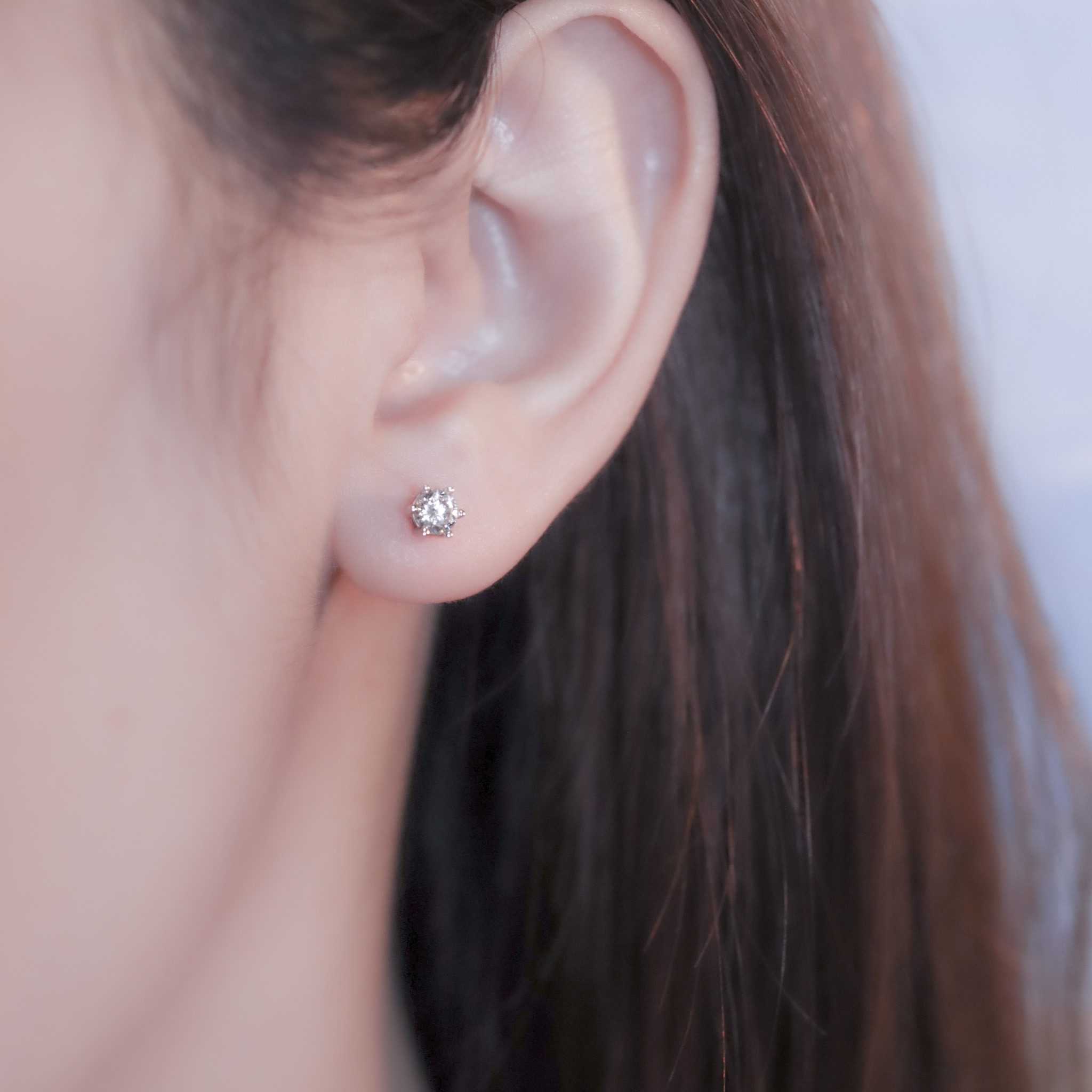 | 925 Silver・White Gold・Rose Gold | Hug From Stars Earrings（Silver / Rose Gold） | EA0750 |