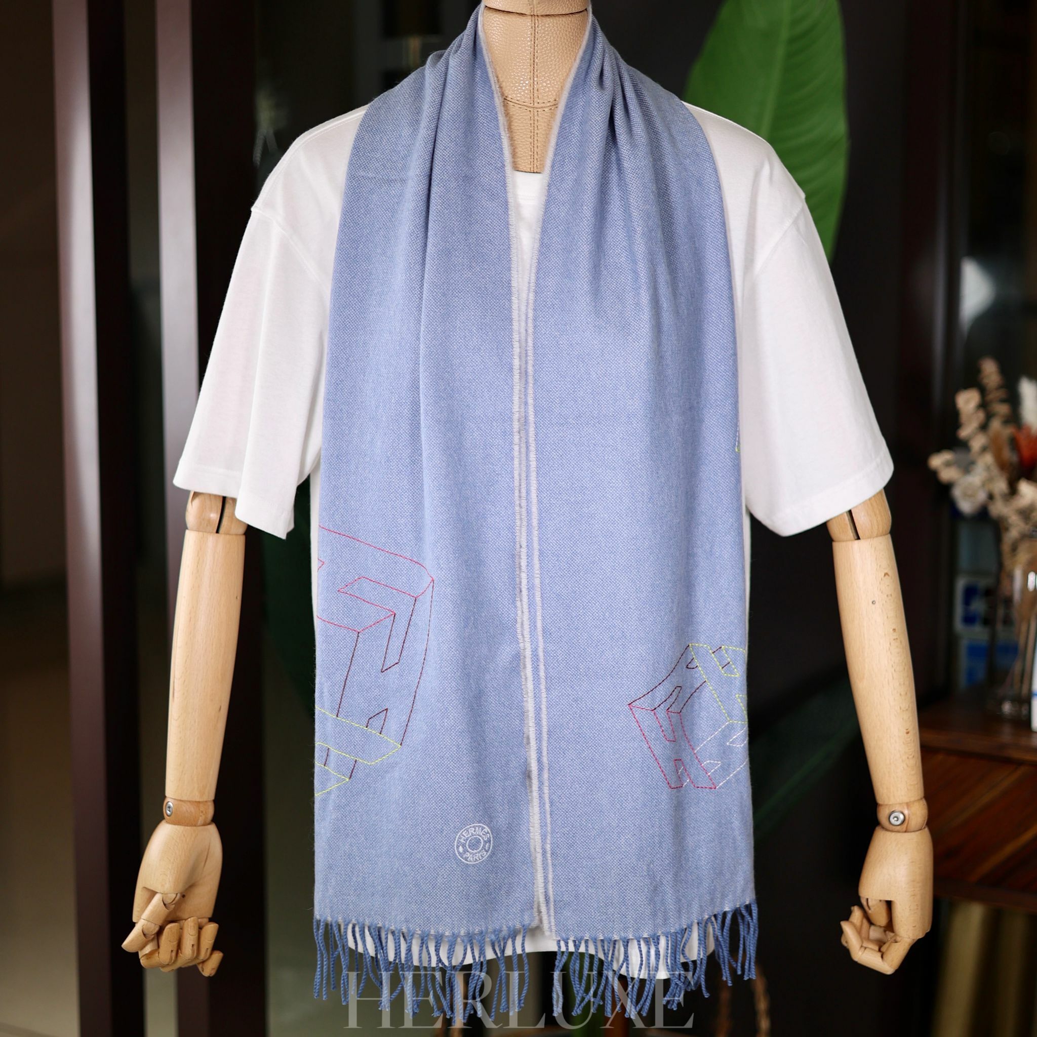 Muffler 40x160cm light bleu