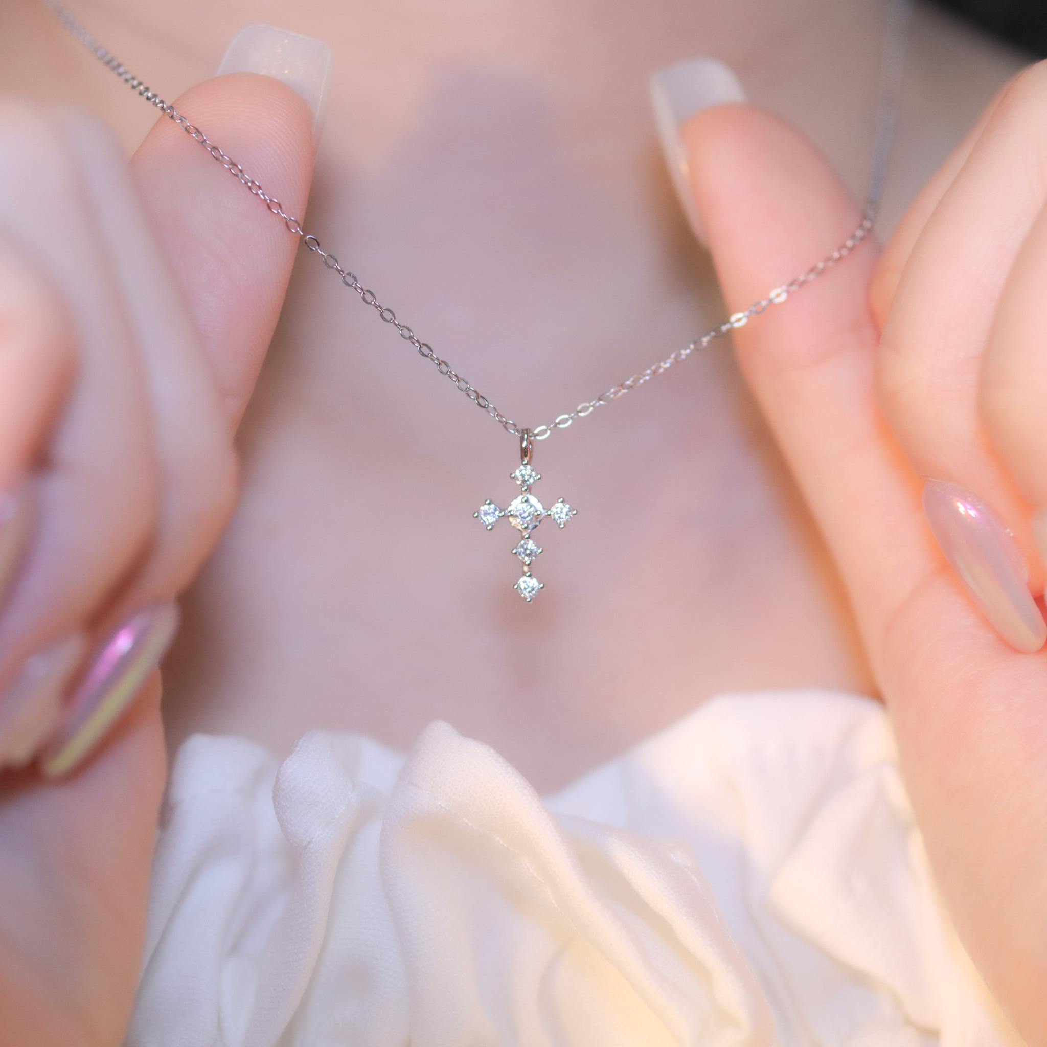 | 925 Silver・White Gold | Courage Of Belief Necklace | NE1090 |