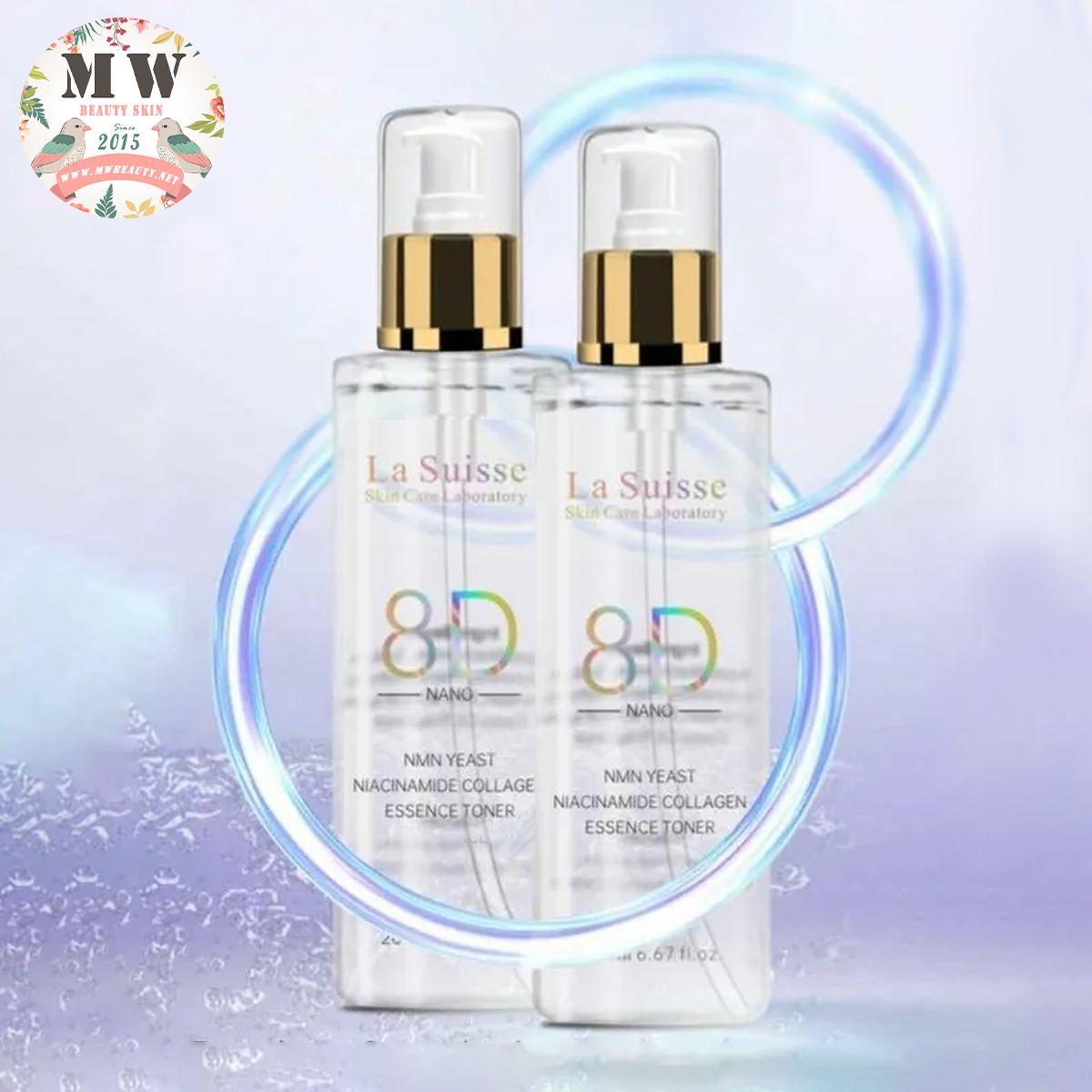 La Suisse 8D酵母煙醯胺美白柔肌精華  200ml