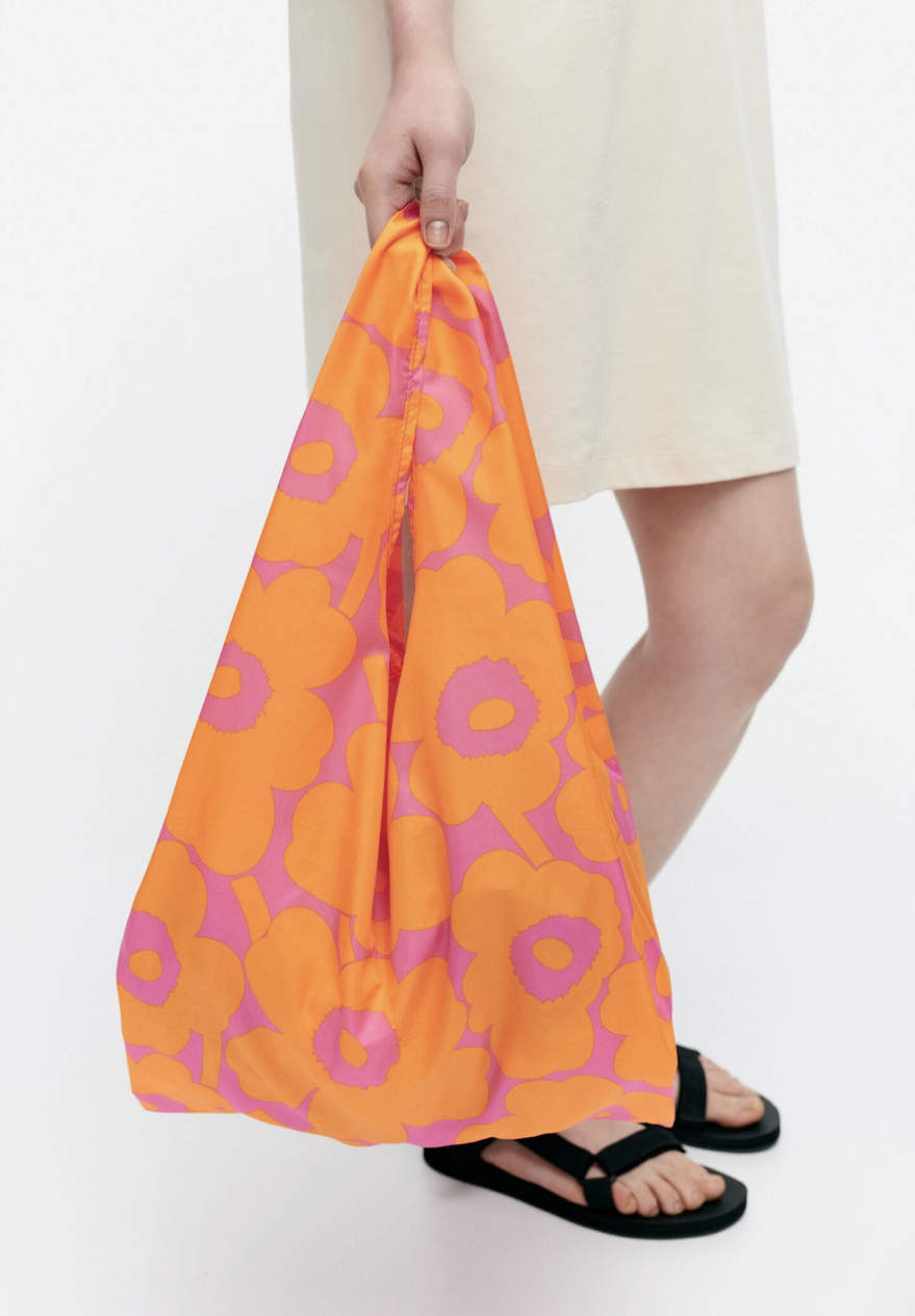 代購現貨 | marimekko smartbag 環保袋 | orange x pink