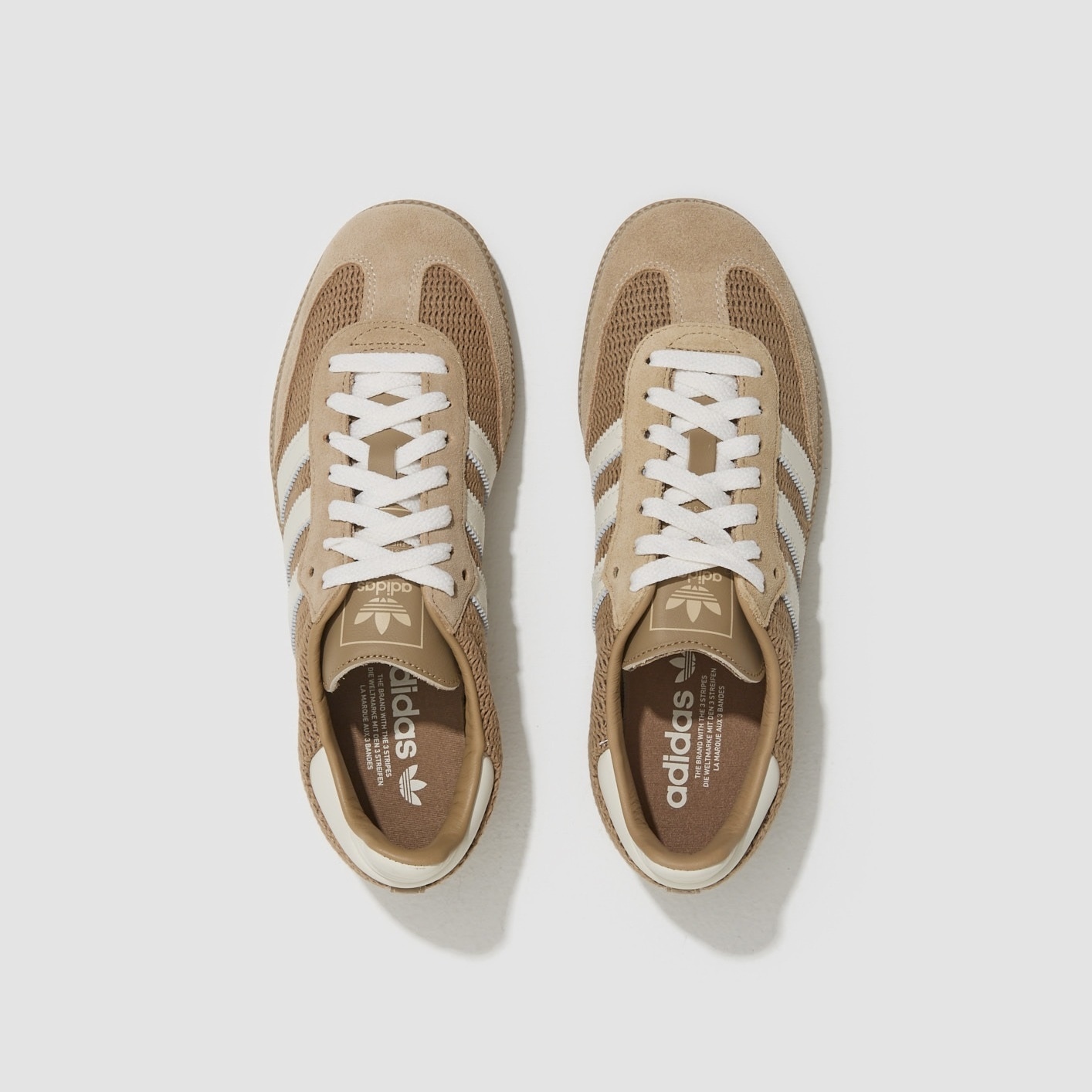 特價現貨，25CM┃adidas SAMBA OG CARDBOARD 麂皮 棕色 洞洞 編織 膠底