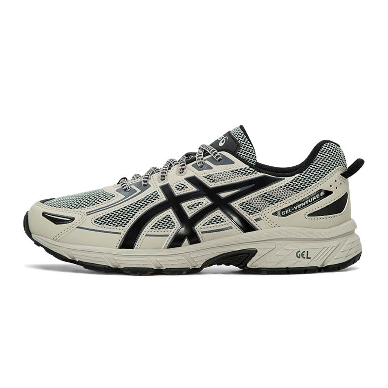 Asics Gel-Venture 6 "Feather Grey Black" 卡其黑 亞瑟士 休閒慢跑鞋 男鞋 1201A897-020 [台灣現貨]