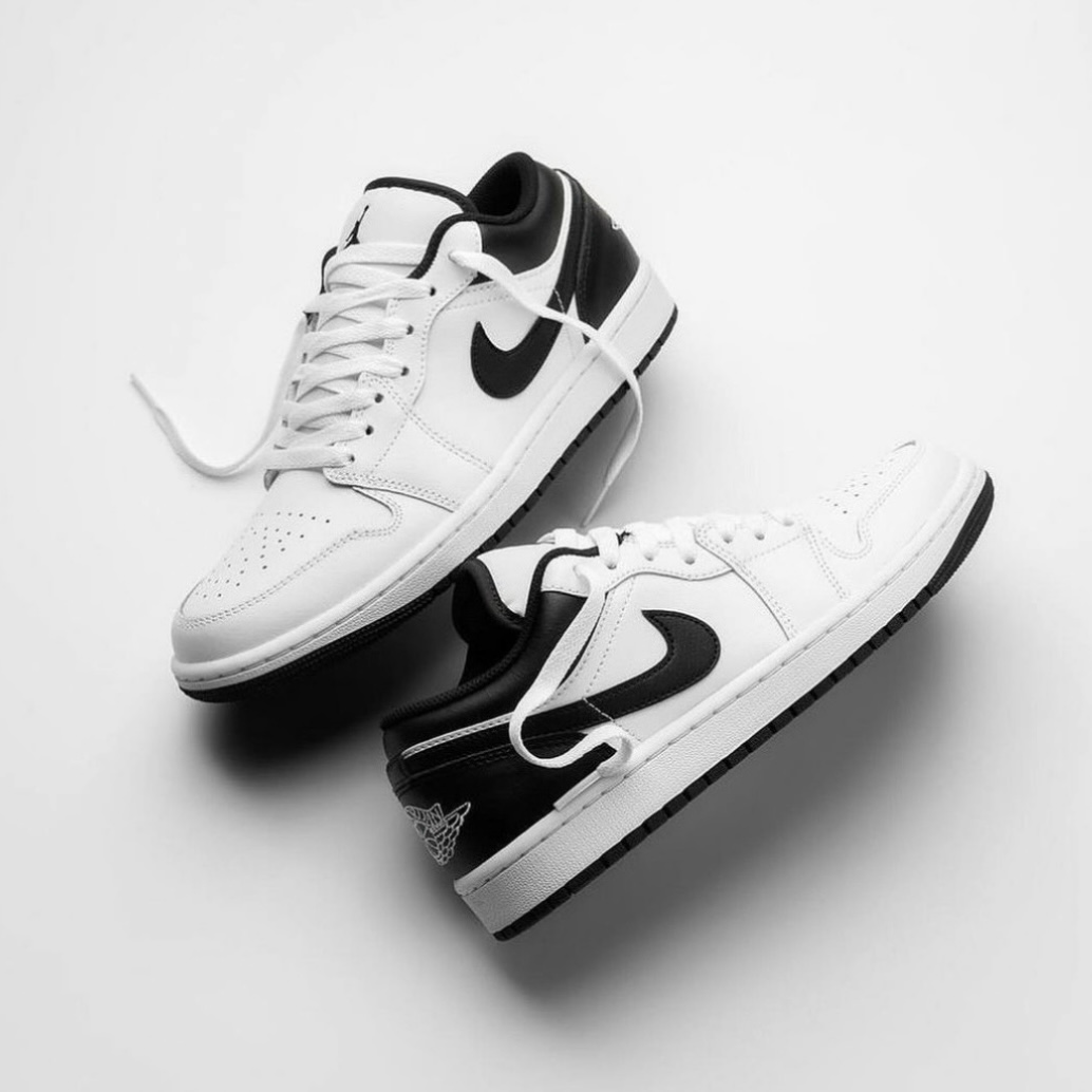 Nike Air Jordan 1 Low White Black 陰陽配色 黑白 經典 低筒 AJ1 喬丹