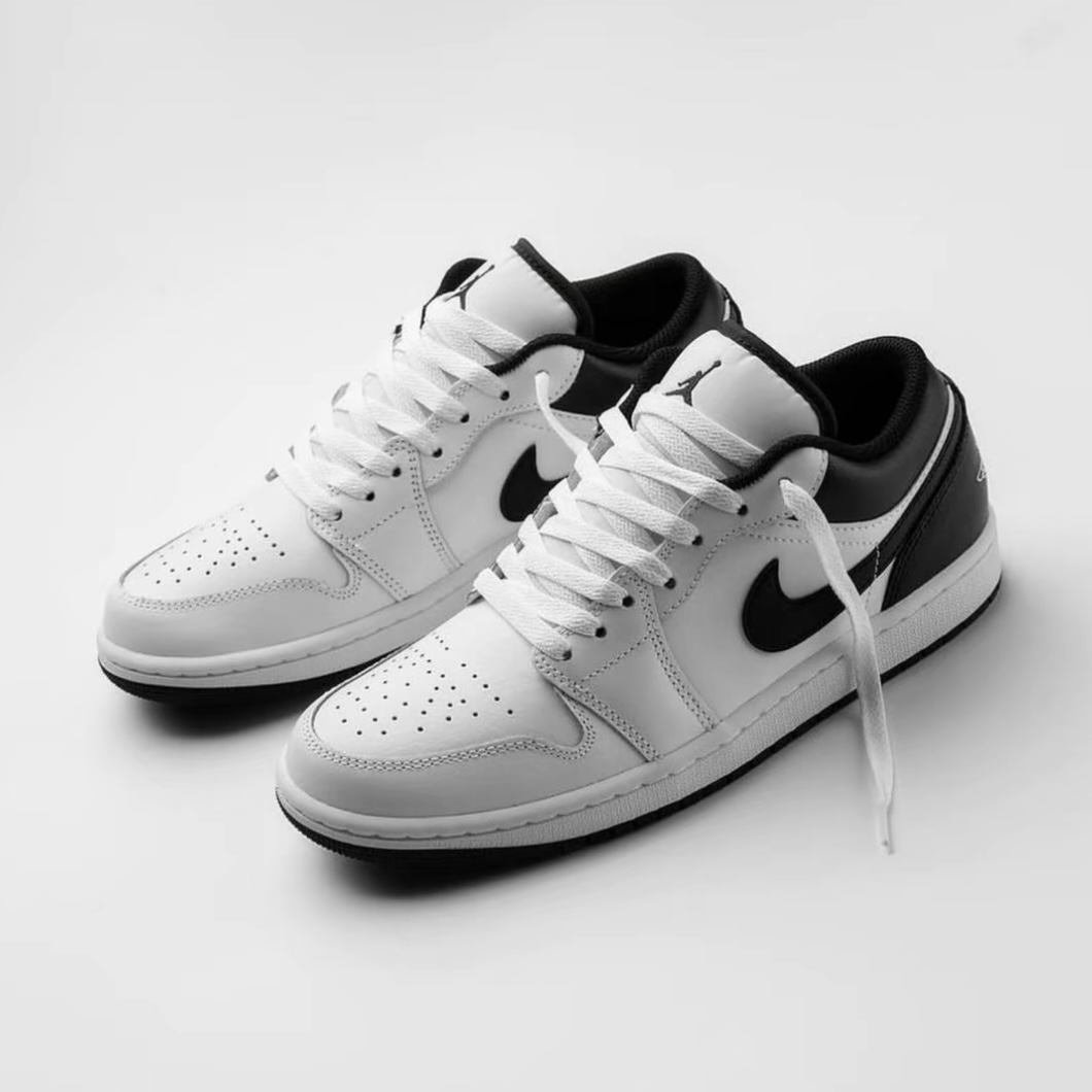 Nike Air Jordan 1 Low White Black 陰陽配色 黑白 經典 低筒 AJ1 喬丹