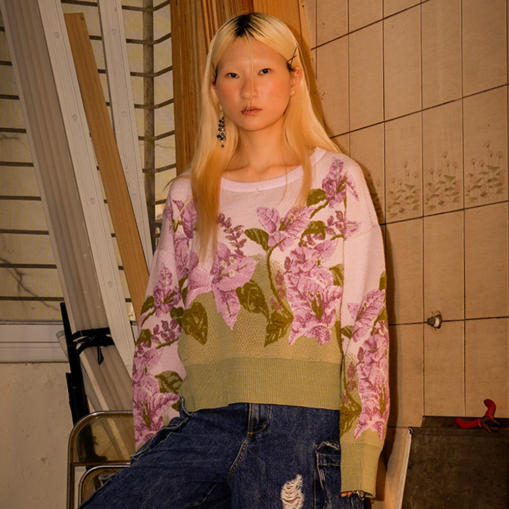 Bougainvillea Long Sleeve Top