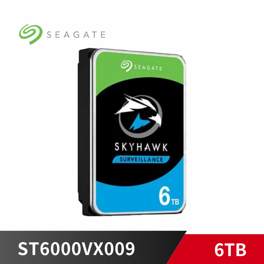 希捷 6TB【 ST6000VX009 / 256M 】監控鷹 / 5400轉 / SATA3